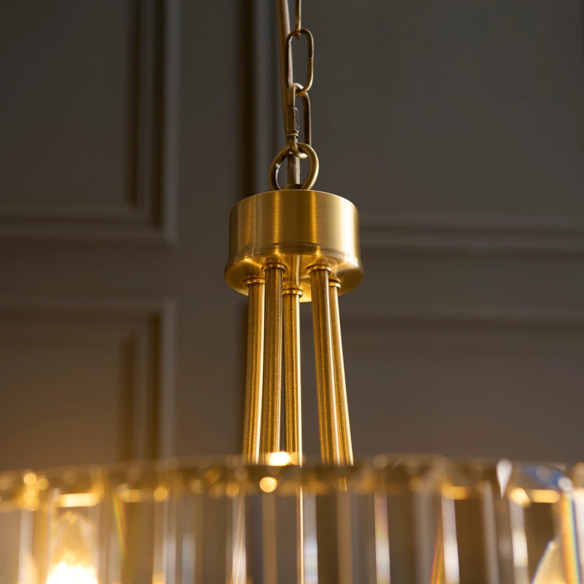 Sforza Antique Brass 5 Light Pendant