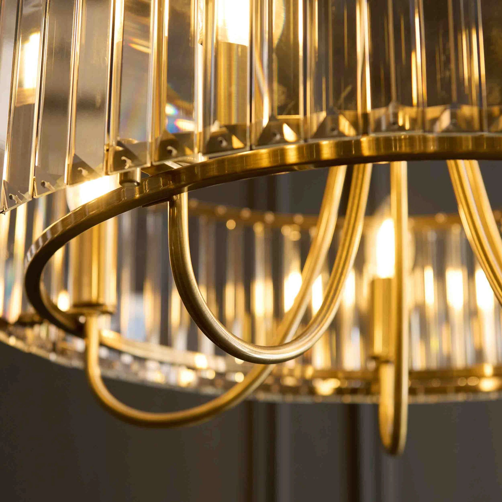 Sforza Antique Brass 5 Light Pendant