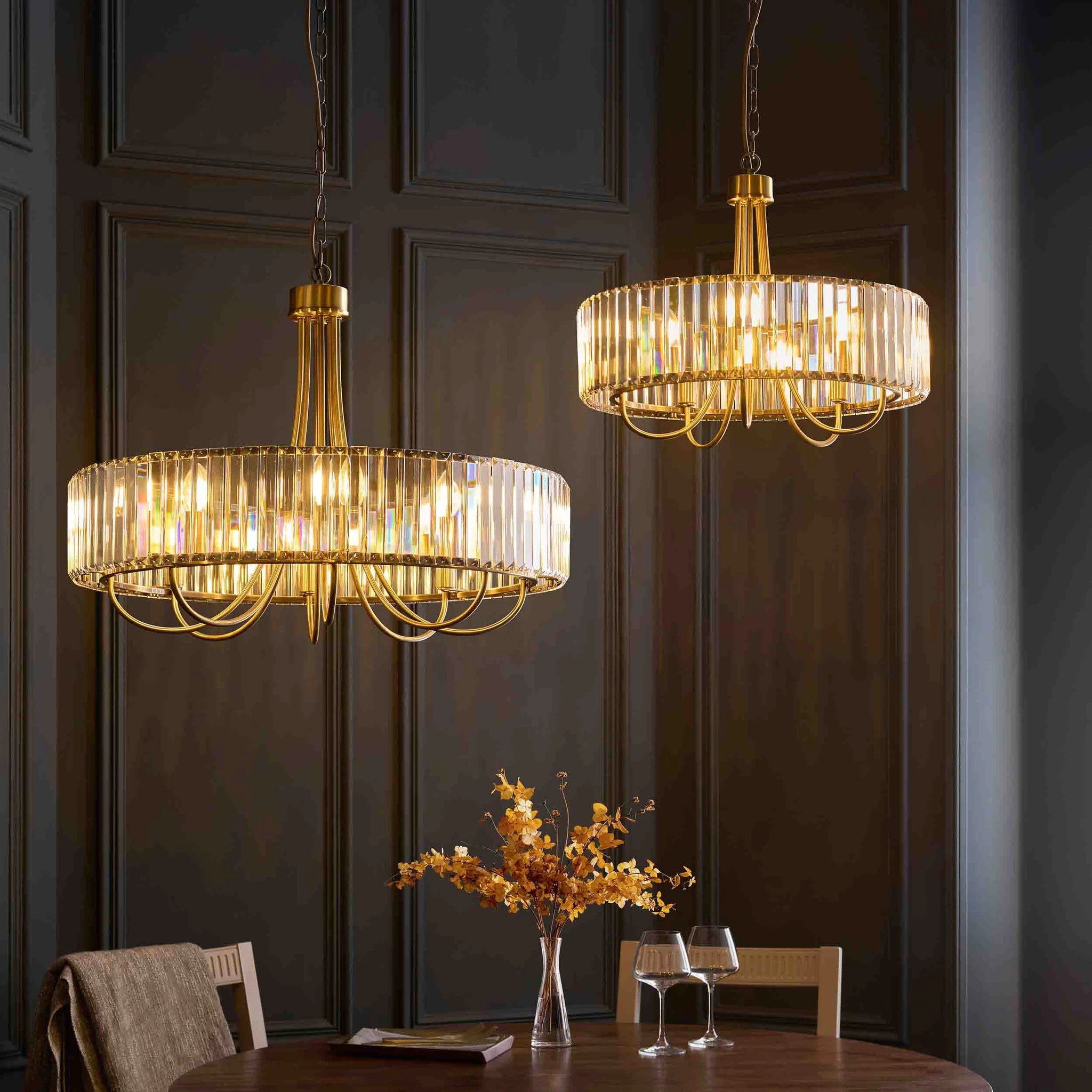 Sforza Antique Brass 5 Light Pendant