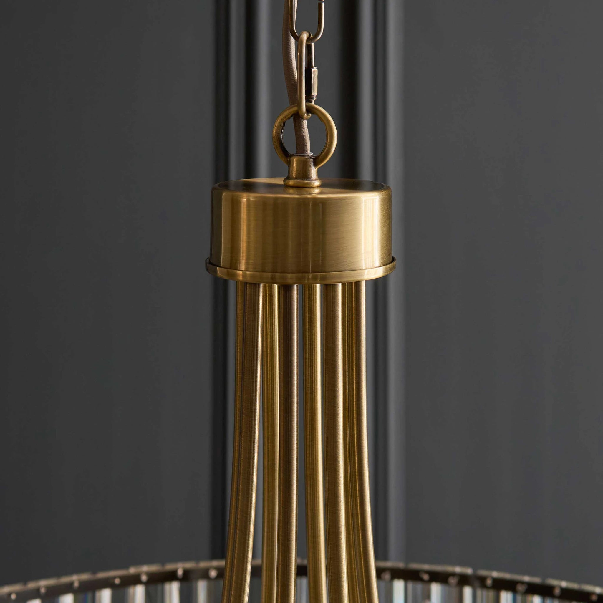 Sforza Antique Brass 8 Light Pendant