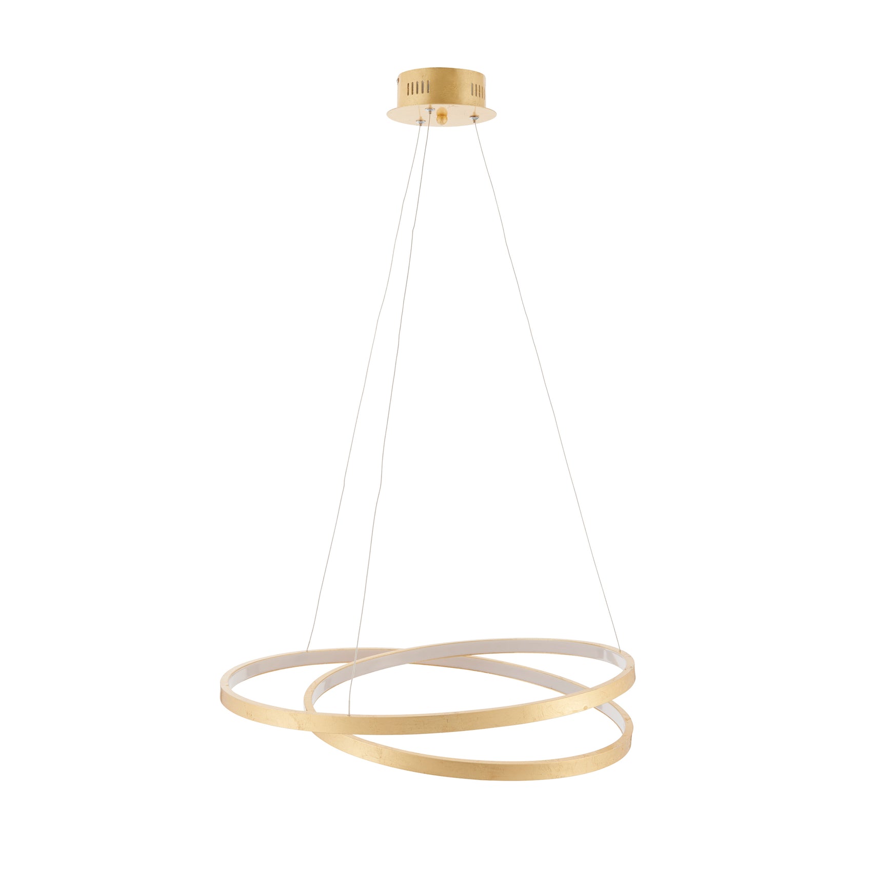 Gold Scribble Ring LED Pendant Light