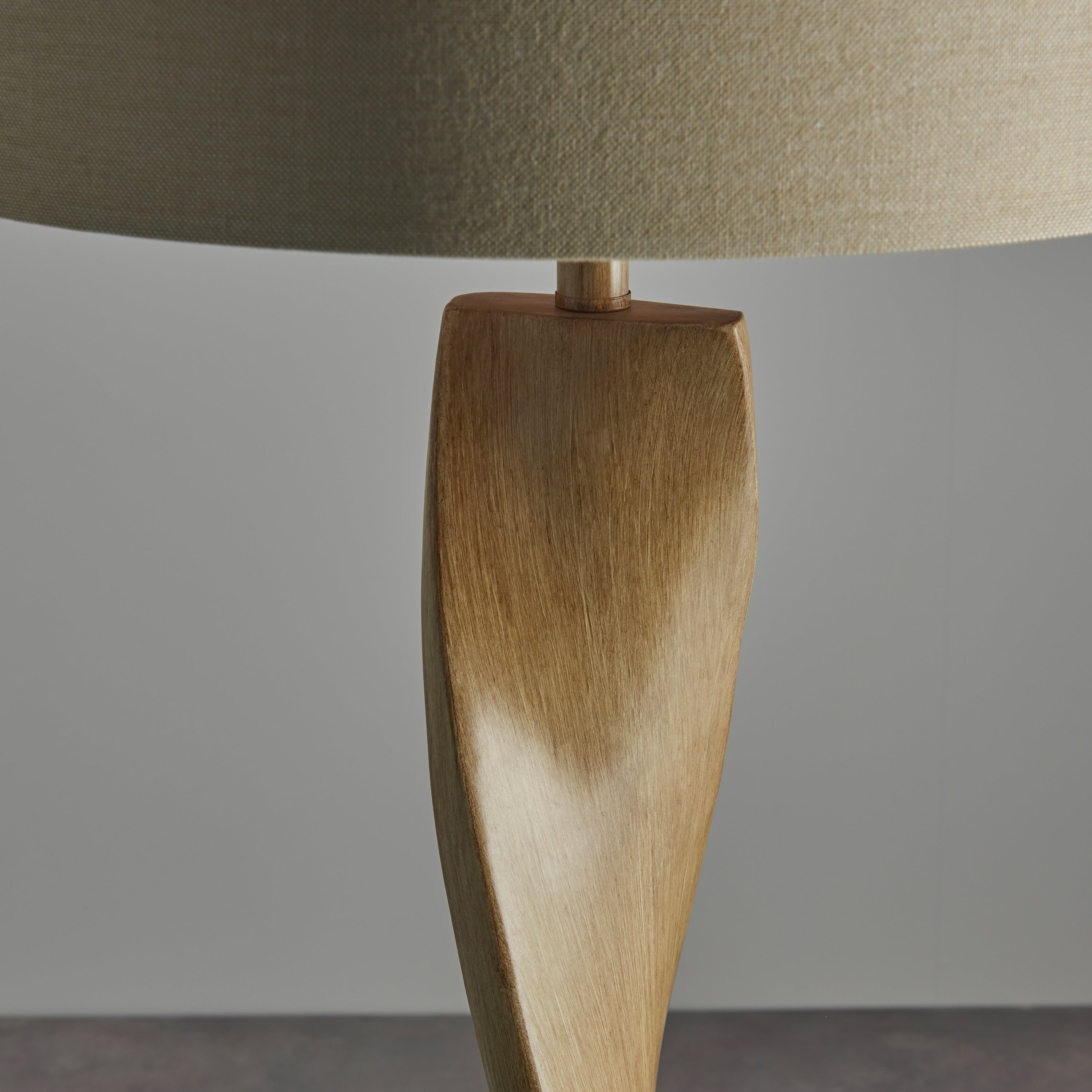 Enugu Spiral Wood Floor Lamp