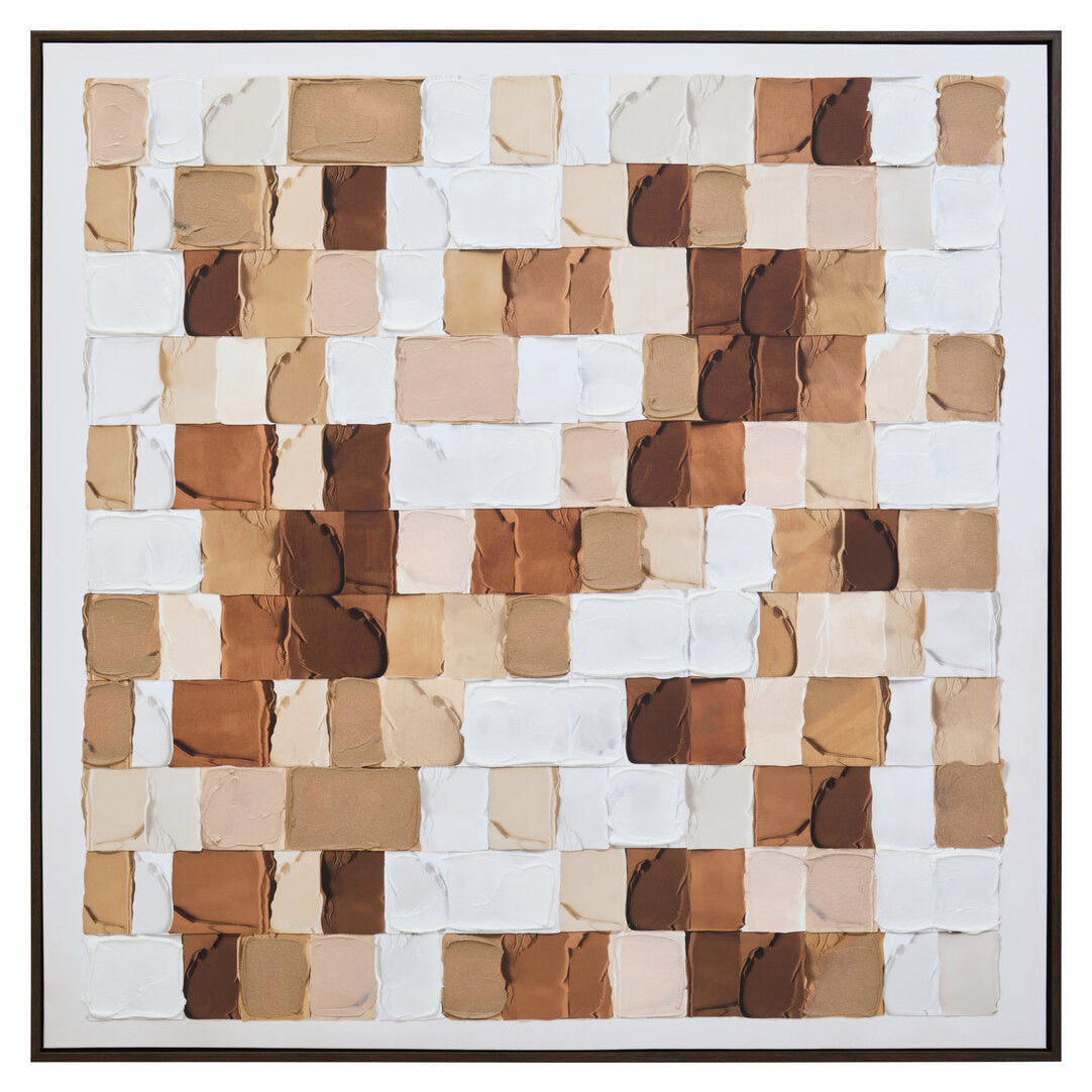 Noah Textured Wall Art in Neutral Tones