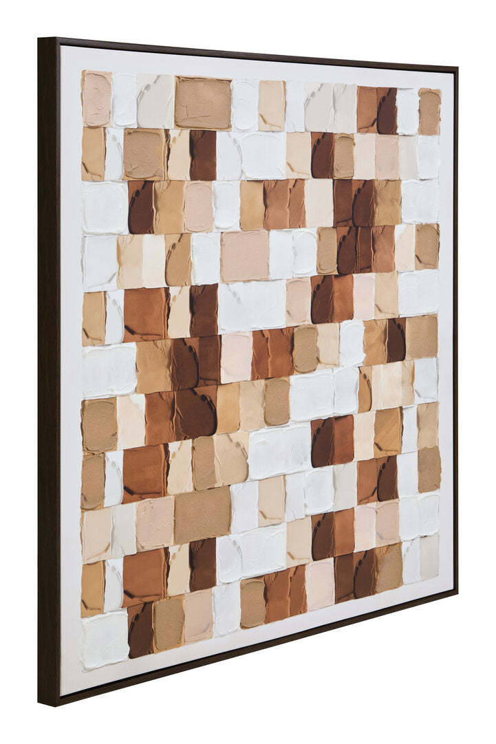 Noah Textured Wall Art in Neutral Tones