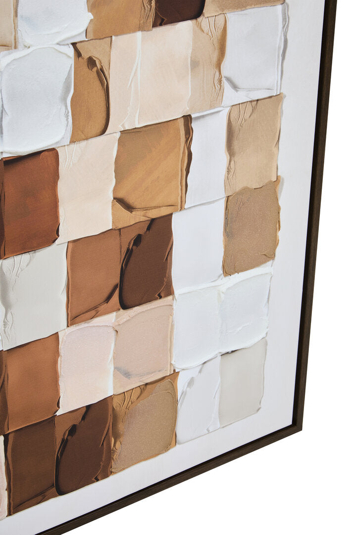 Noah Textured Wall Art in Neutral Tones