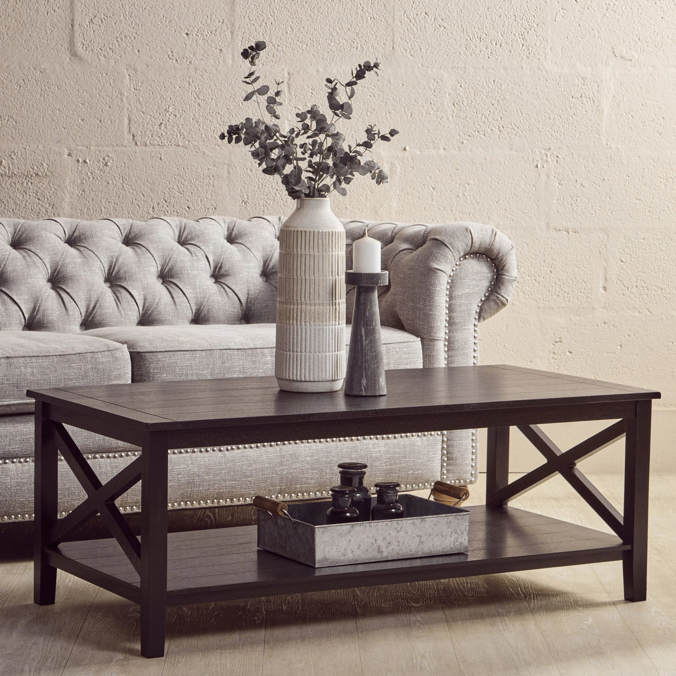 Chelsea Black Wood Coffee Table