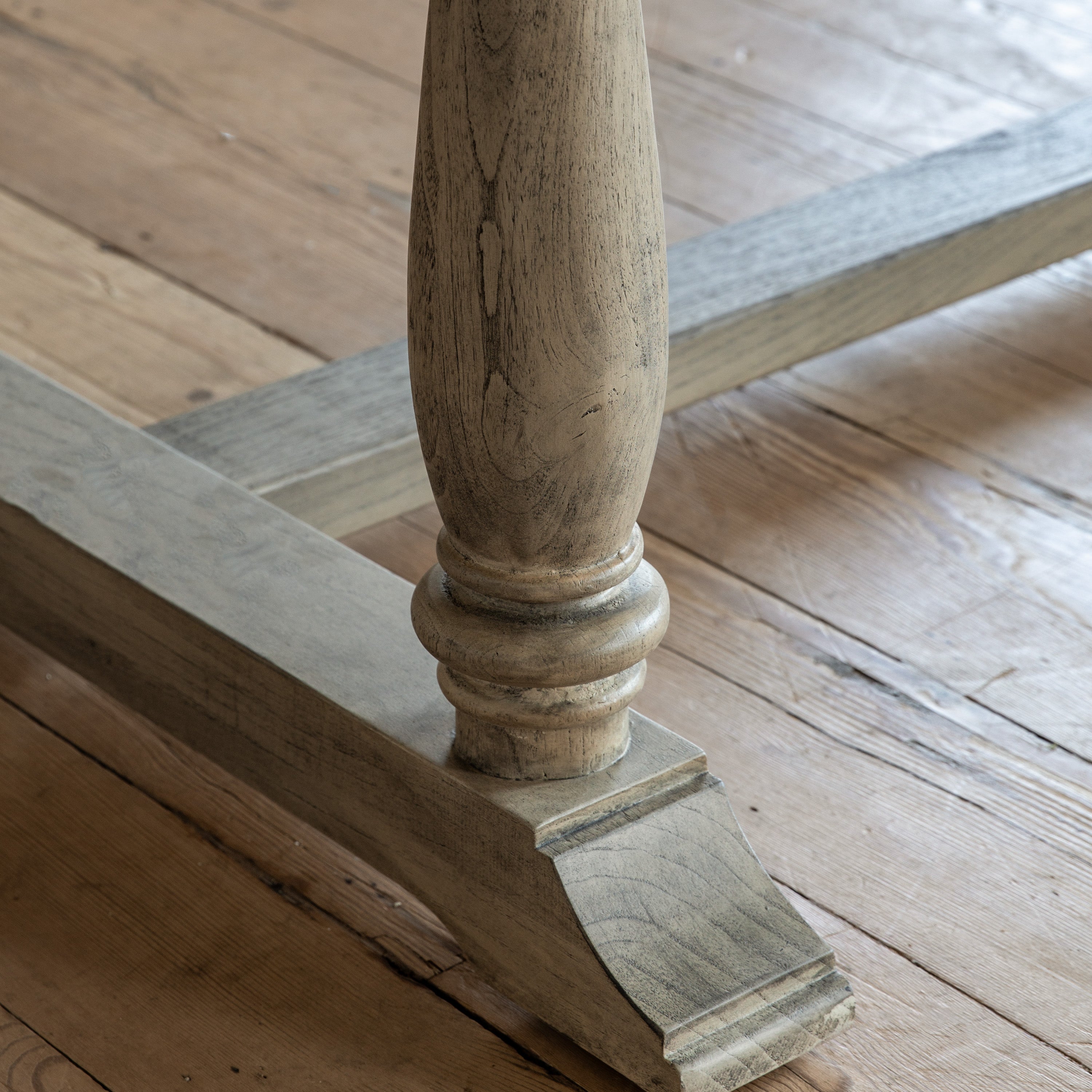 Tobago Ash Wood Rectangle Extending Dining Table | 6-8 Seater