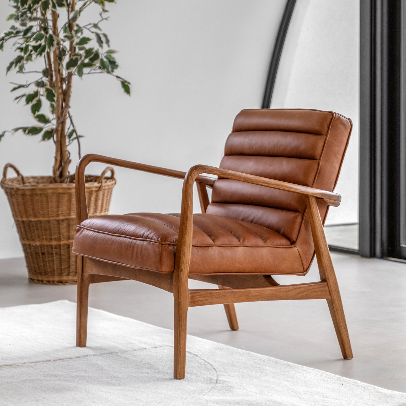 Langham Armchair Vintage Brown Leather