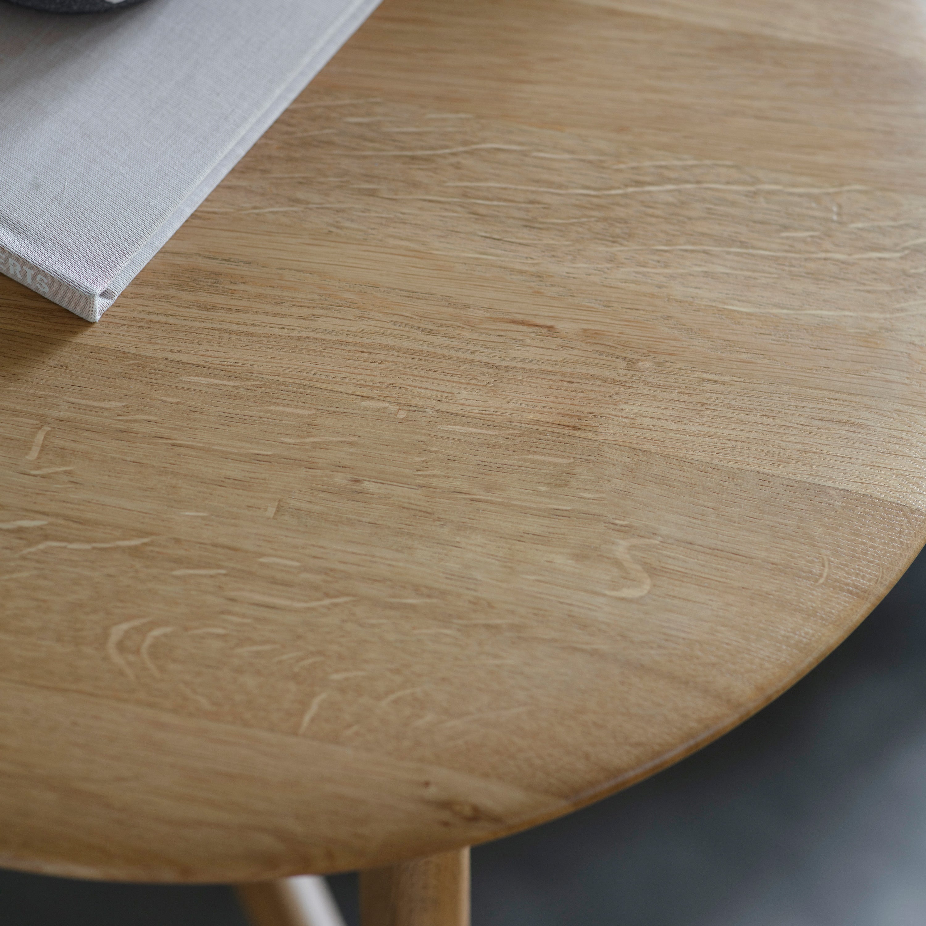 Royo Natural Oak Wood Round Side Table