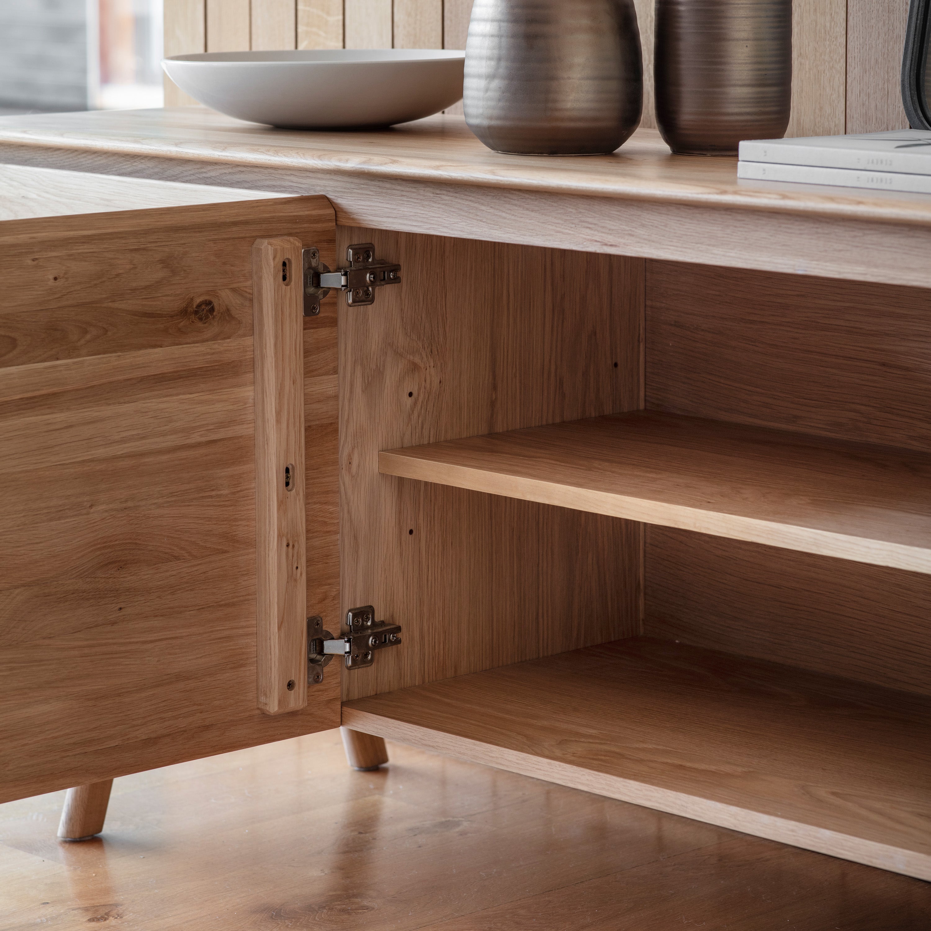 Royo Japandi Natural Oak Wood Sideboard