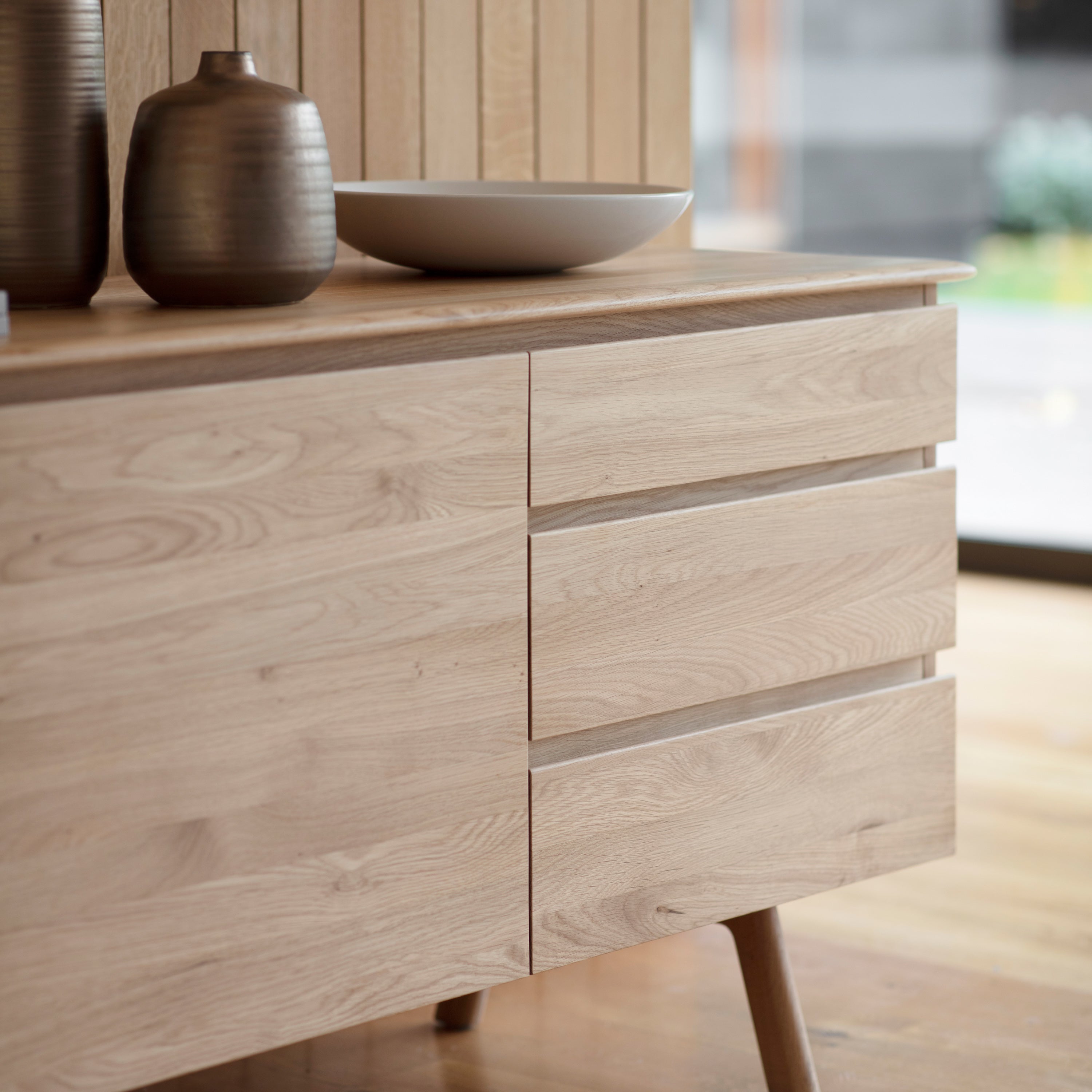 Royo Japandi Natural Oak Wood Sideboard