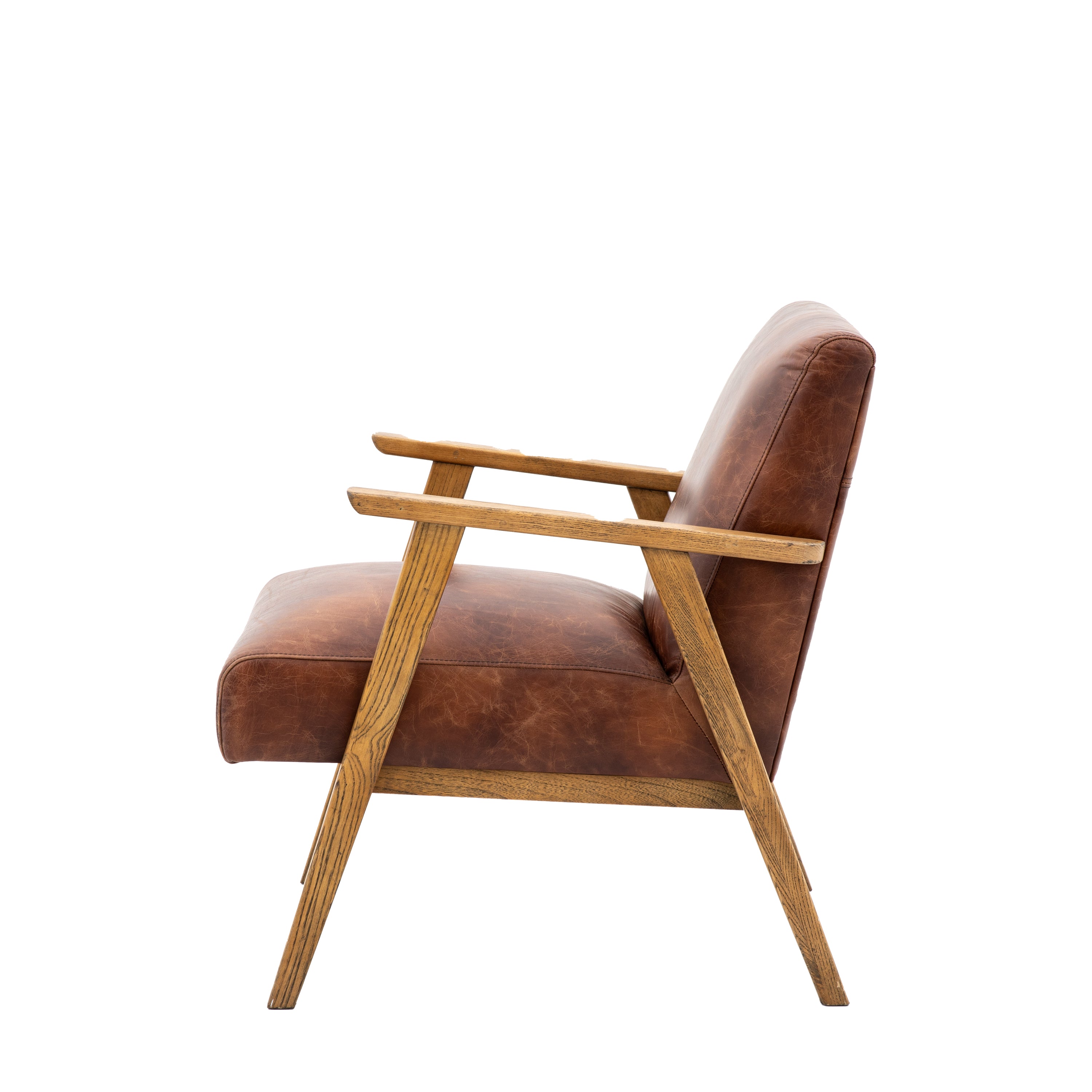 Neyland Armchair Vintage Brown Leather