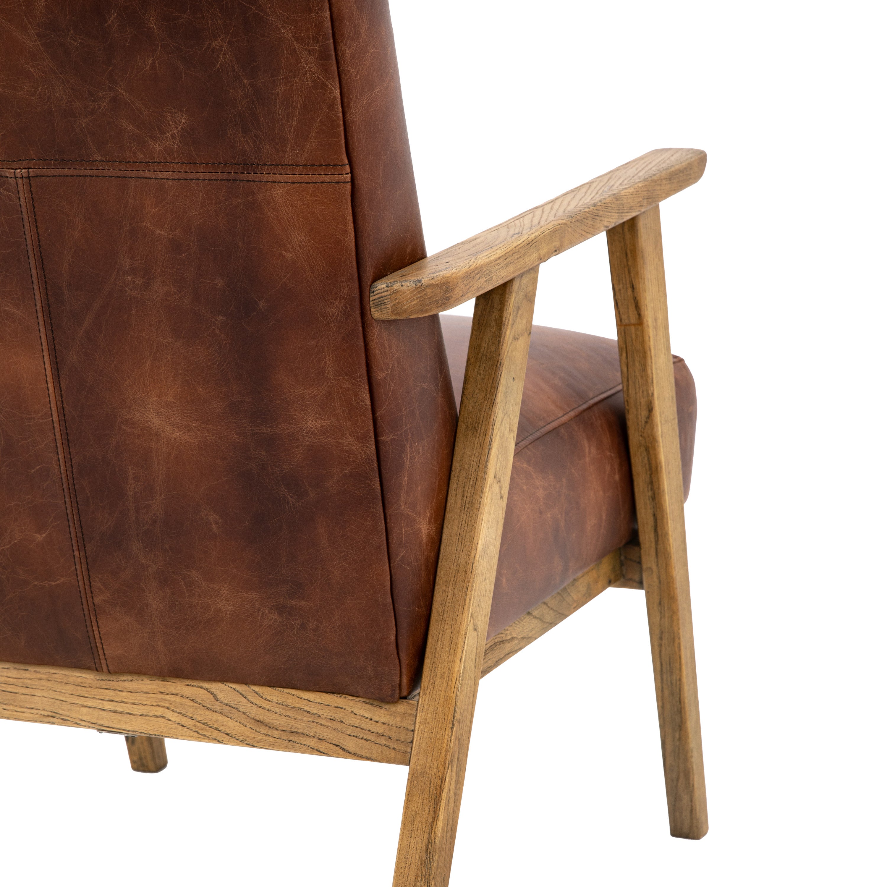 Neyland Armchair Vintage Brown Leather