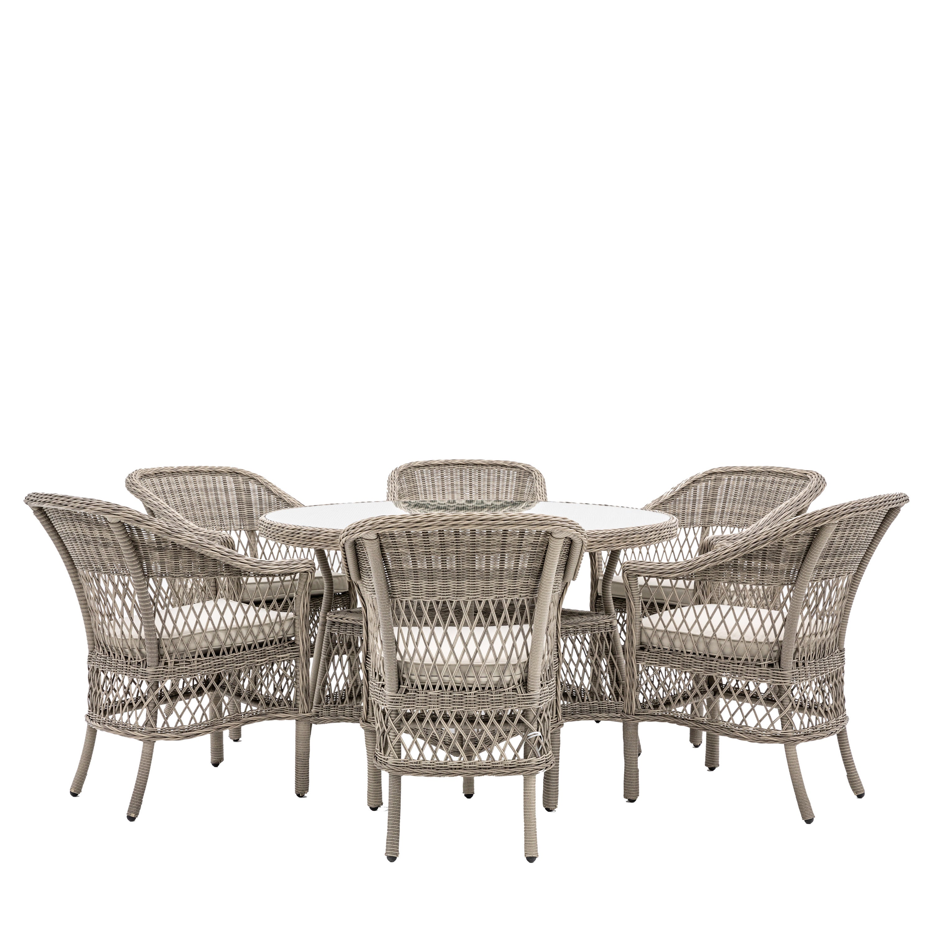 Hvar Round Outdoor Dining Set | 6 Seater