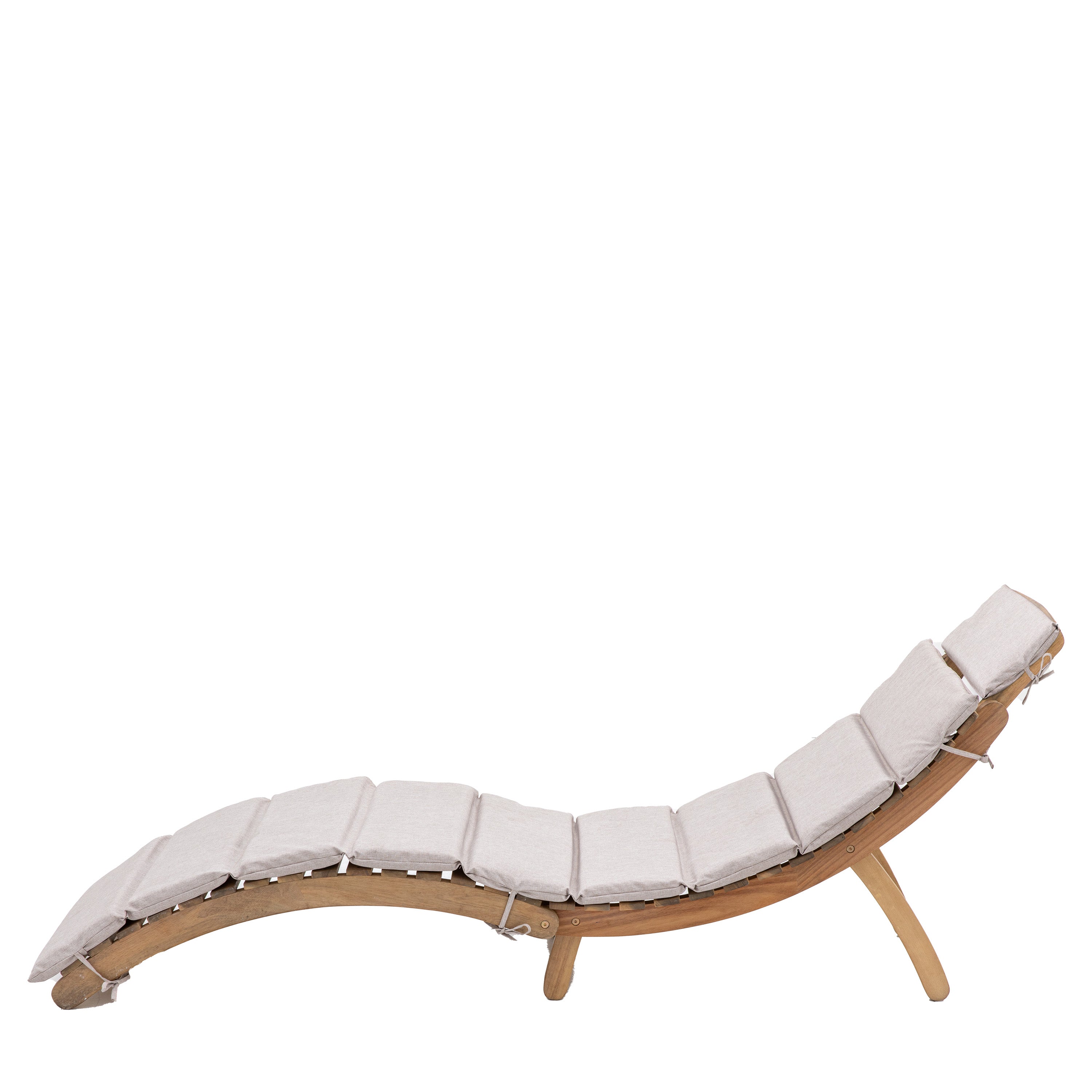 Maldives Acacia Wood Foldaway Sunlounger