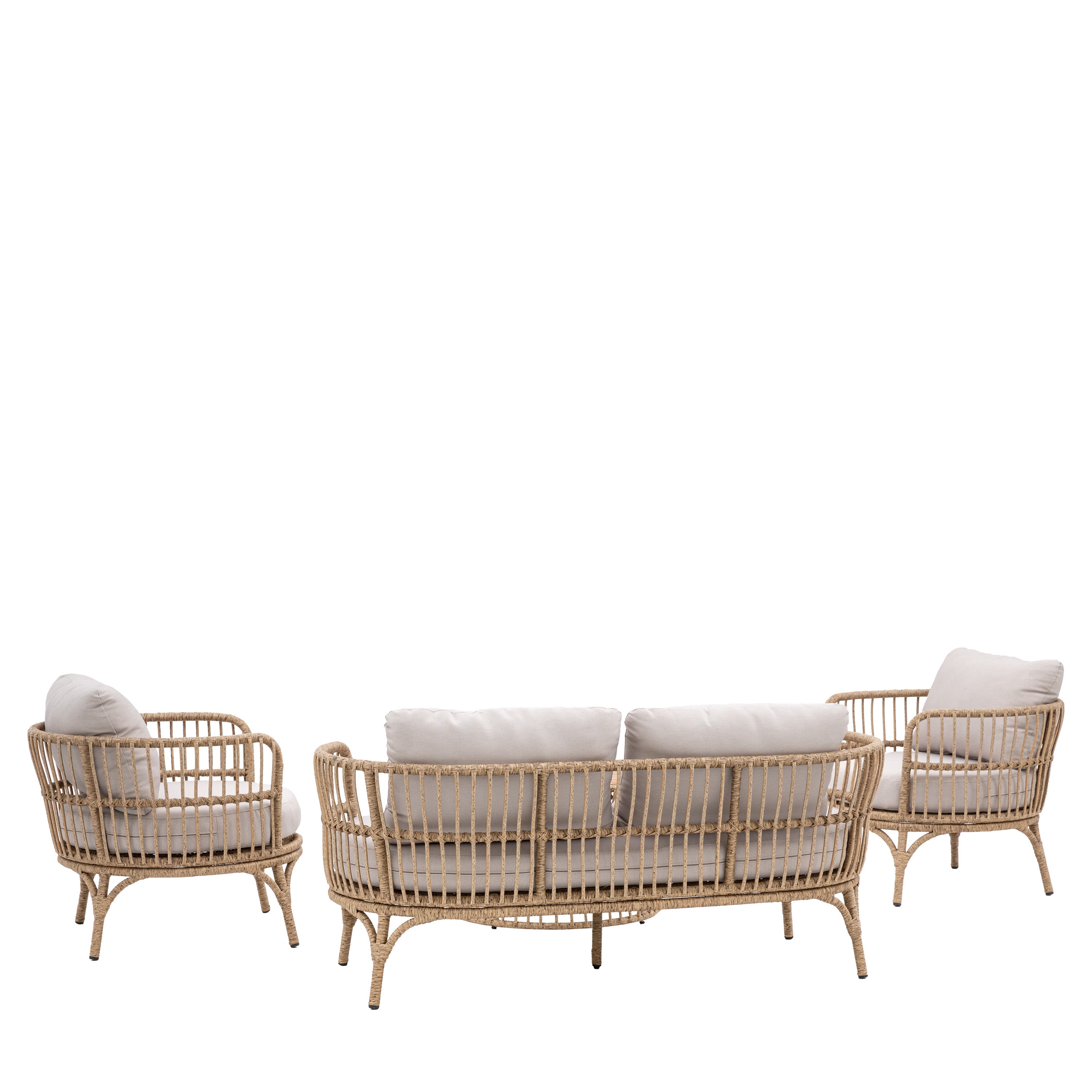 Algarve Beige Outdoor Lounge Set | 4 seater