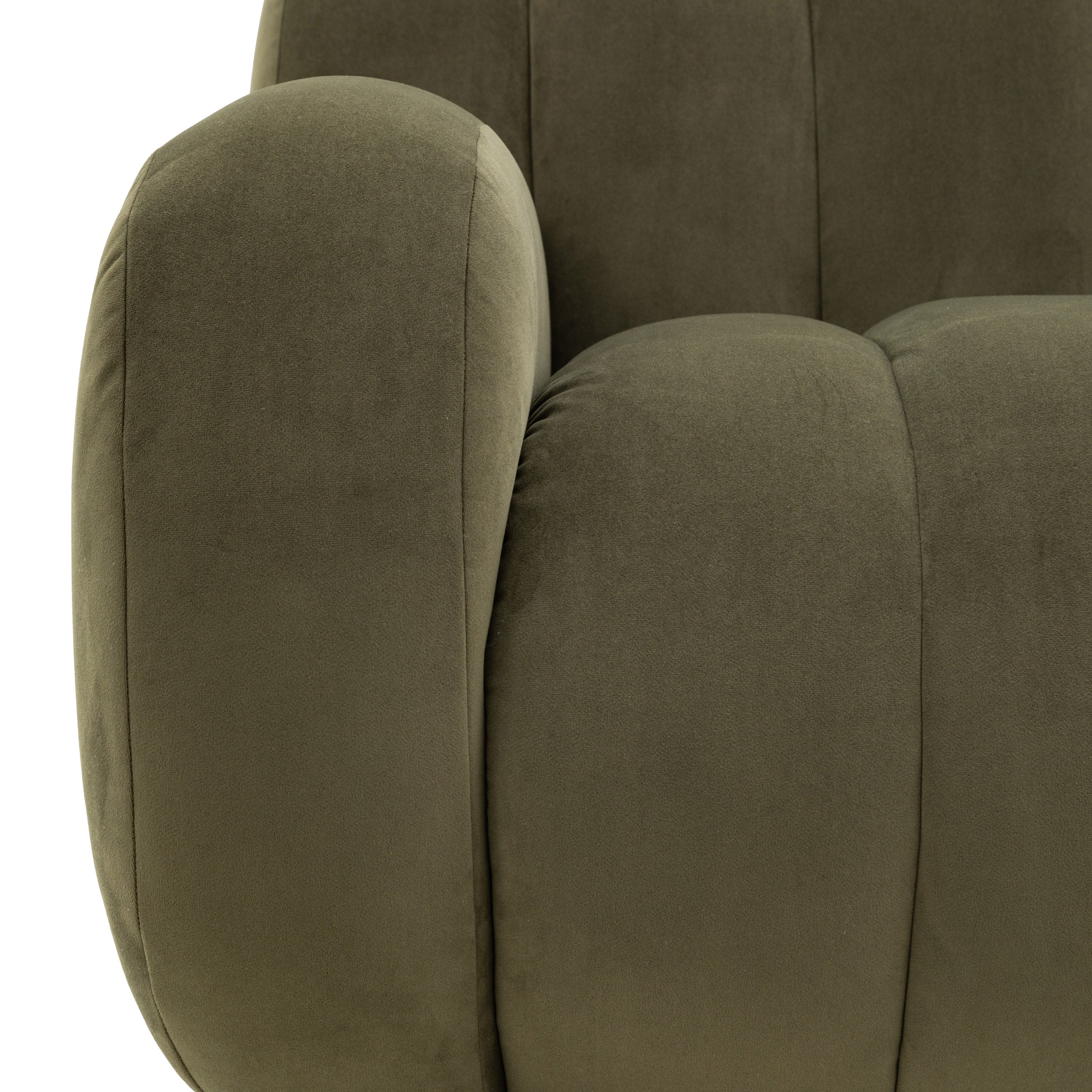 Russo Moss Green Bubble Sofa | 3 Seater