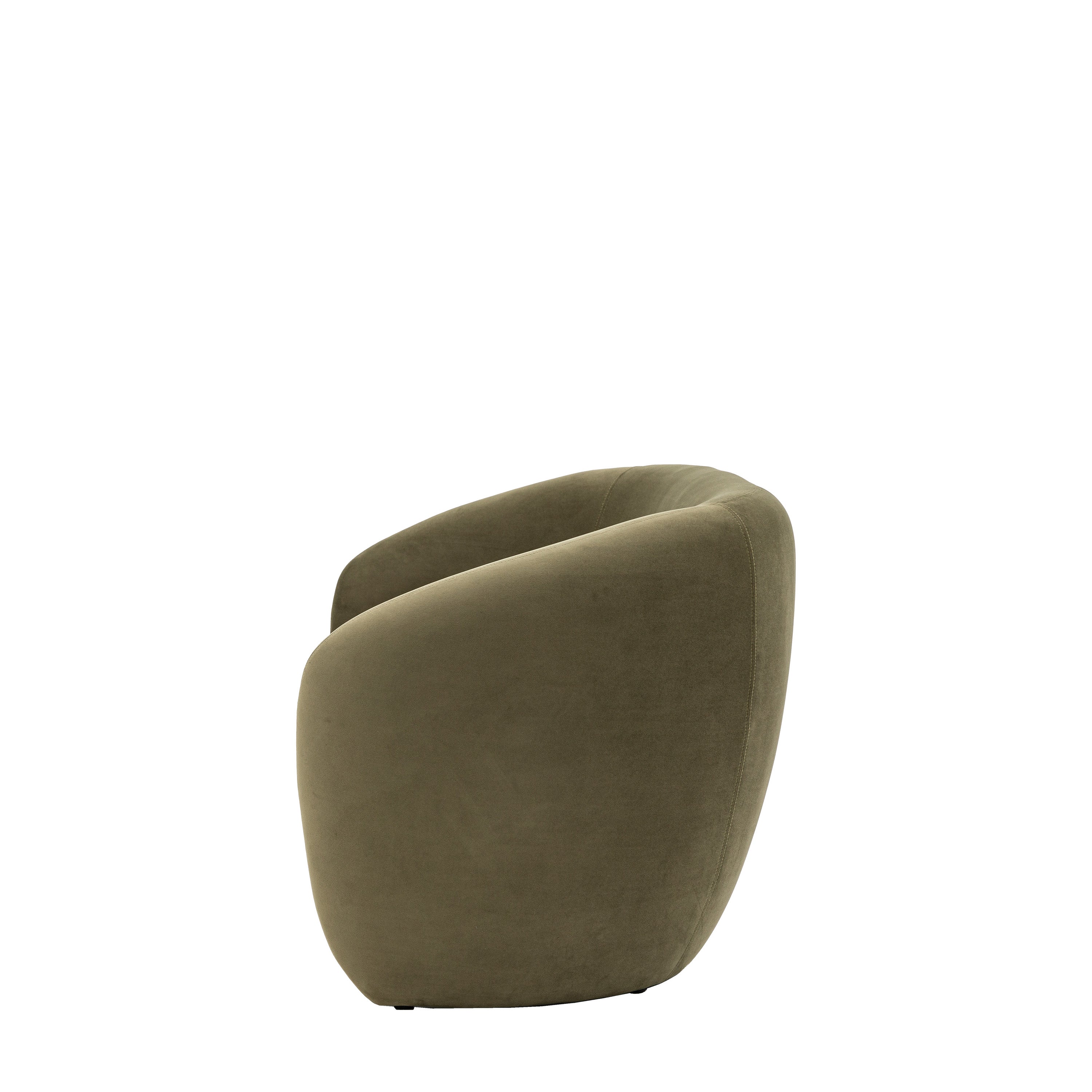 Cecilia Curved Moss Green Sofa | 2 Seater