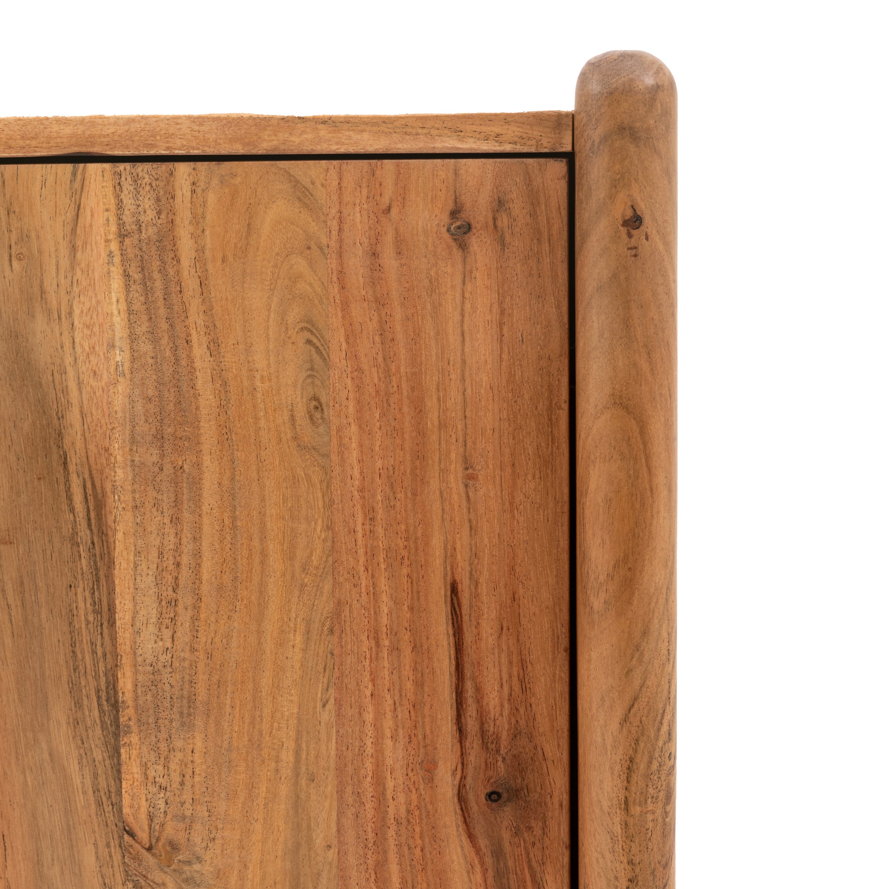 Wilmotte Natural Acacia Wood & Gold Sideboard