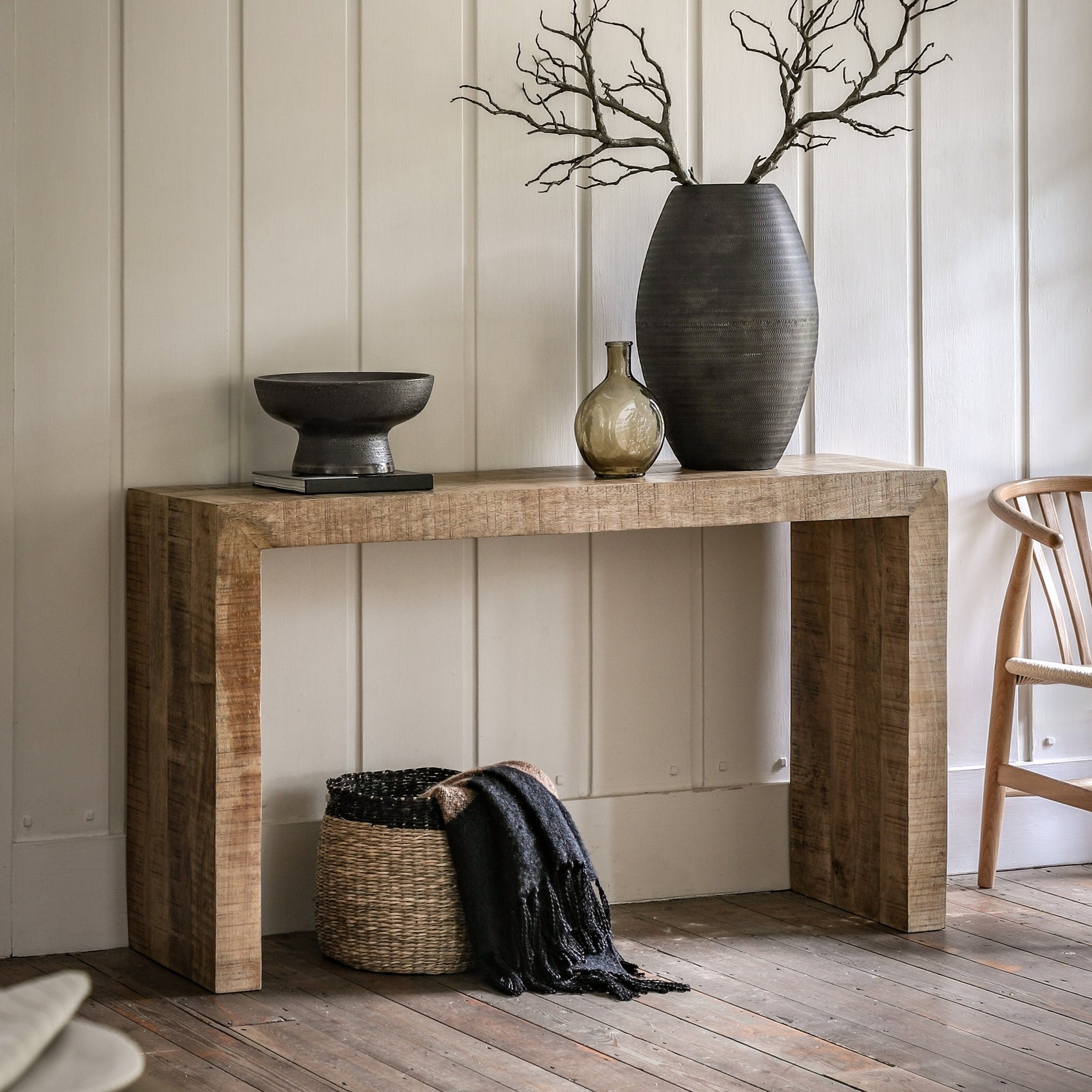 Eldora Natural Mango Wood Console Table