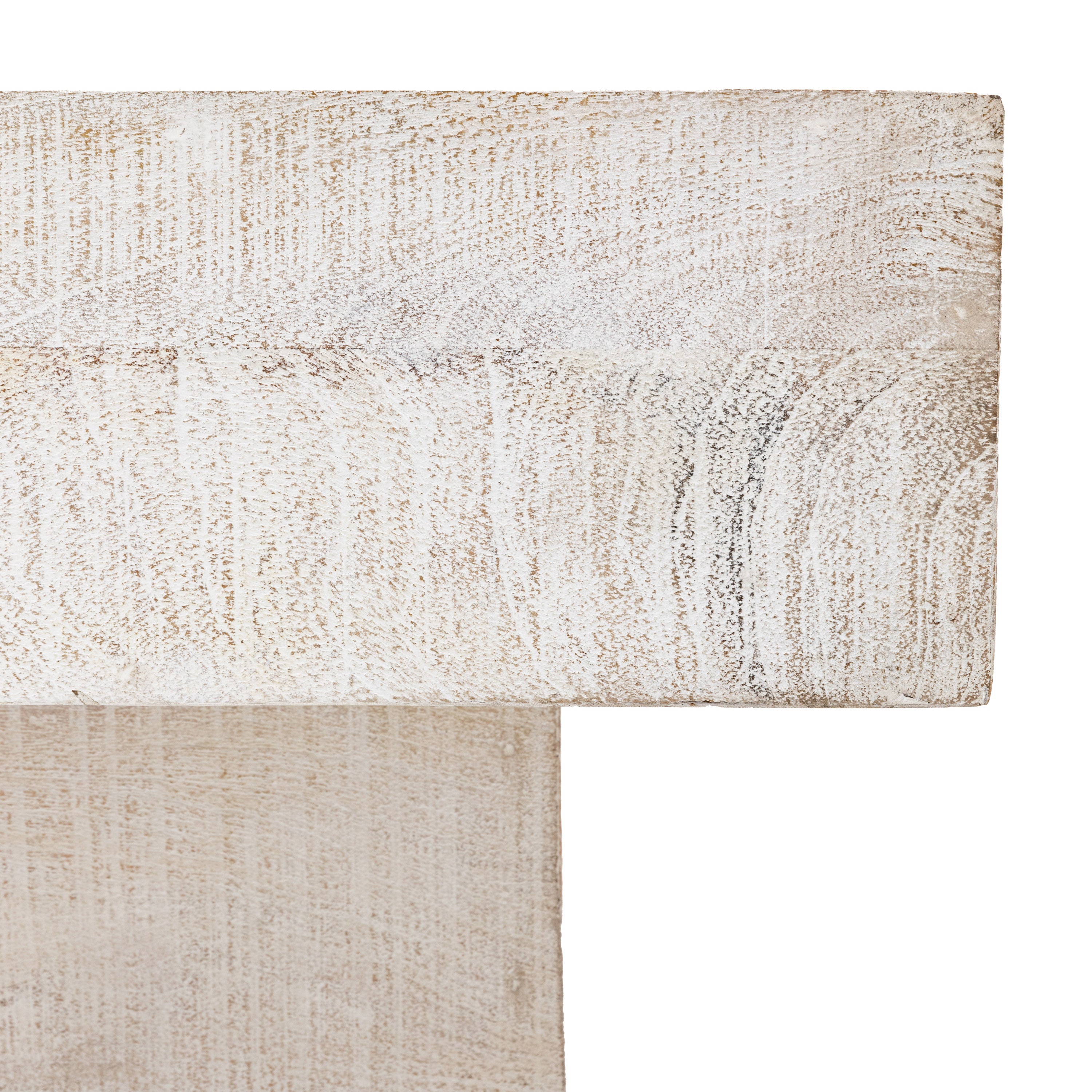 Eldora Whitewash Mango Wood Rectangle Coffee Table