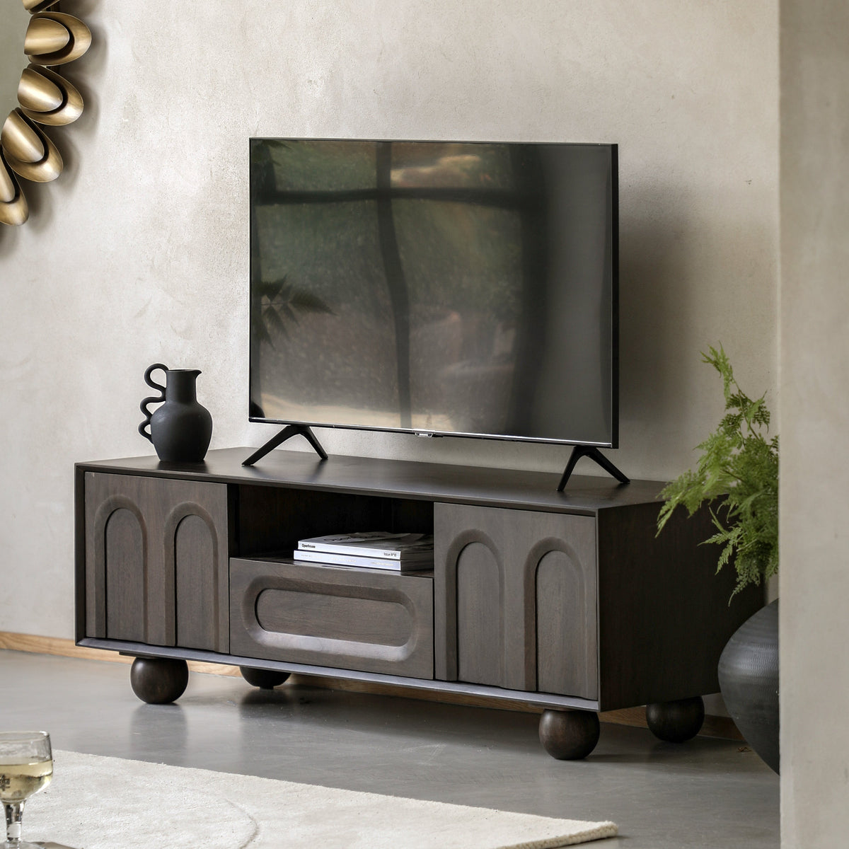 Hank Brown Mango Wood TV Unit