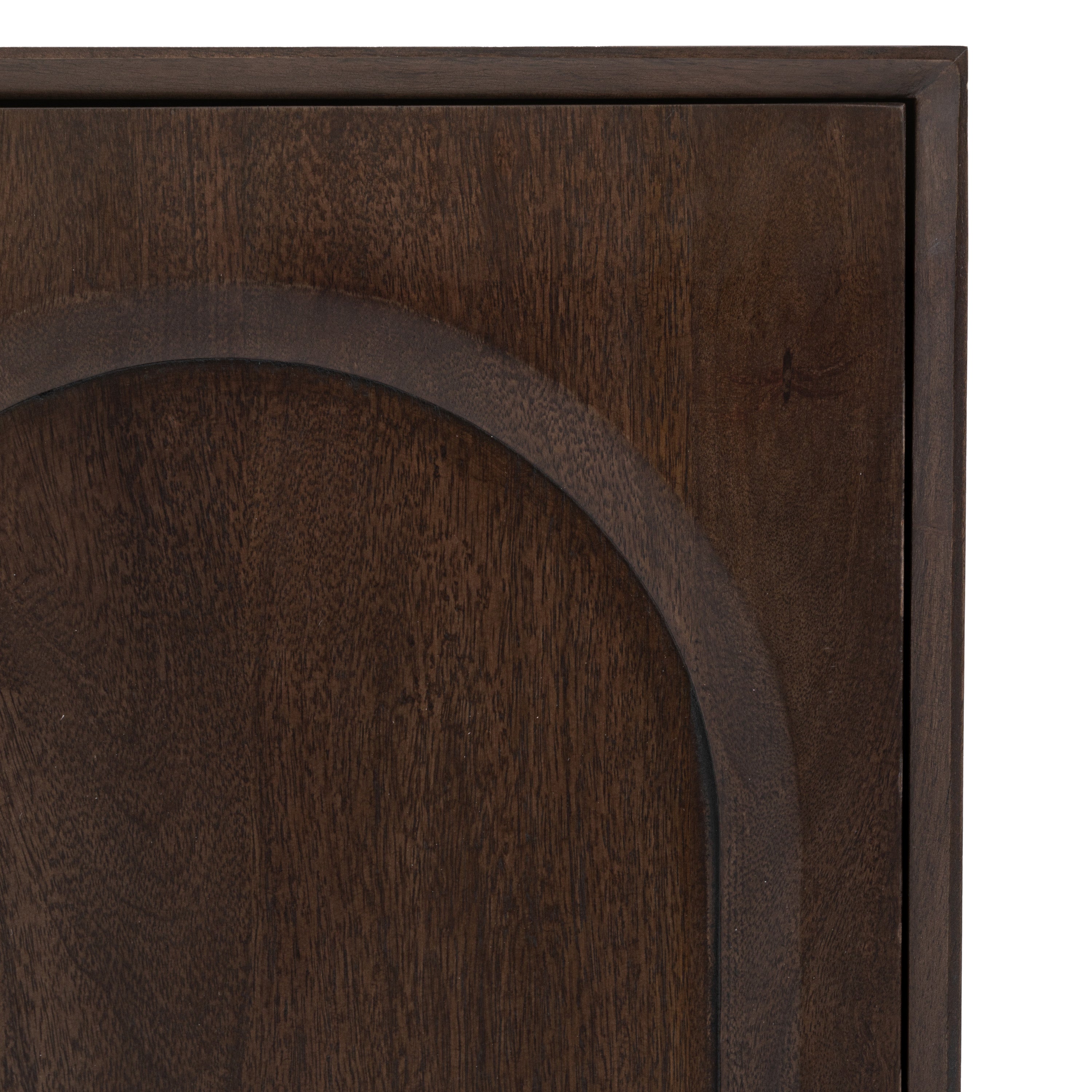 Hank Carved Brown Mango Wood Sideboard