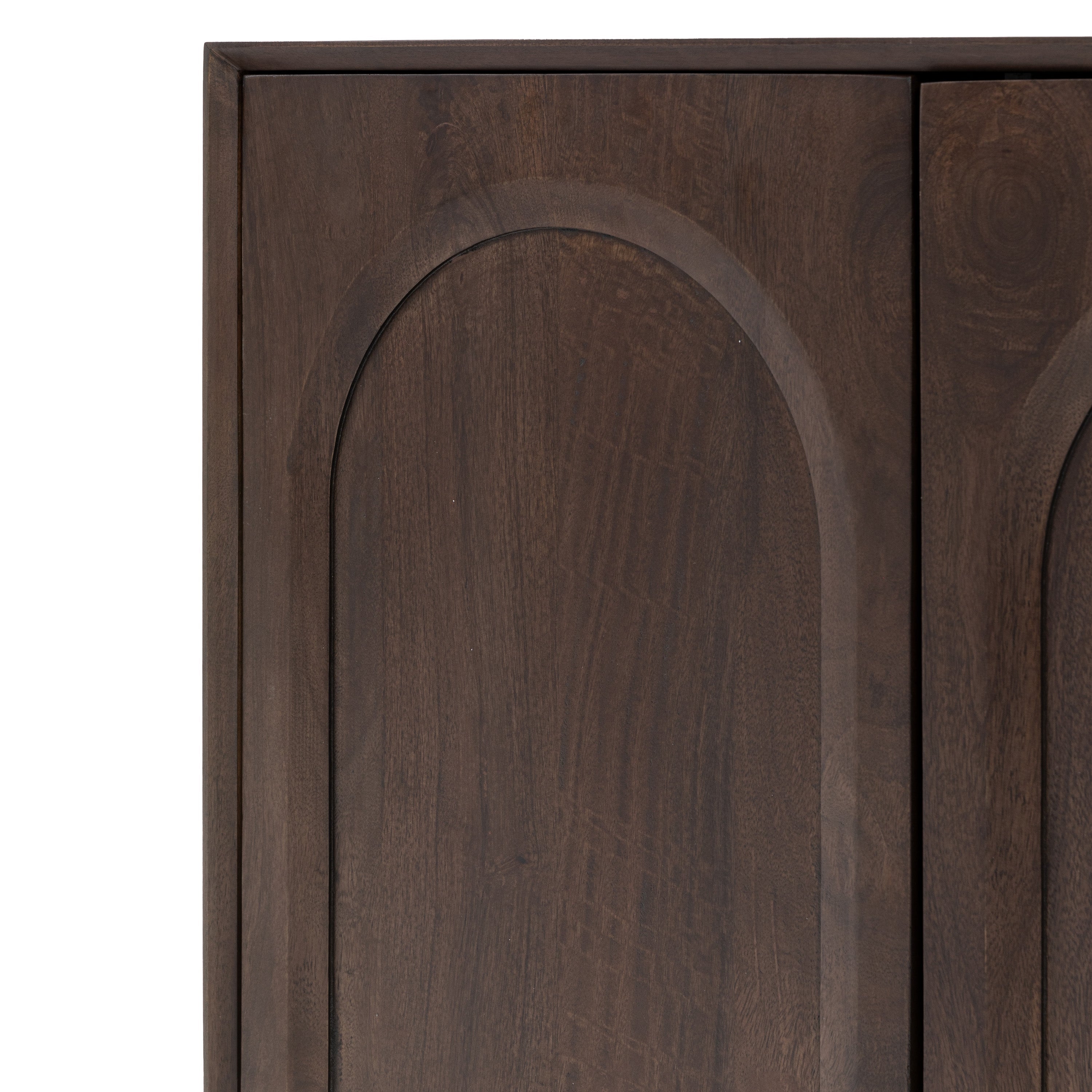 Hank Carved Brown Mango Wood Sideboard
