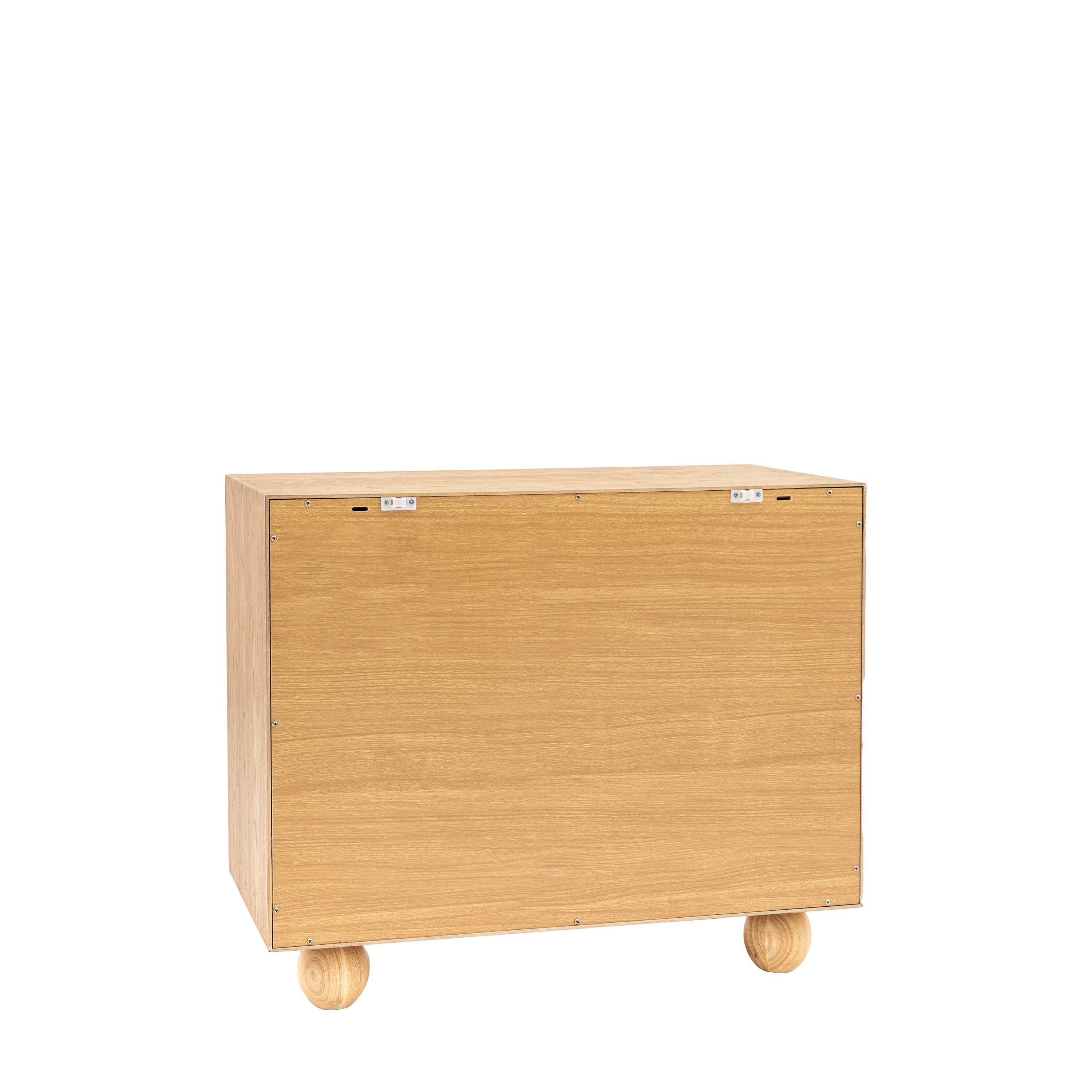 Sirena Geometric Natural Oak Wood Sideboard | Small