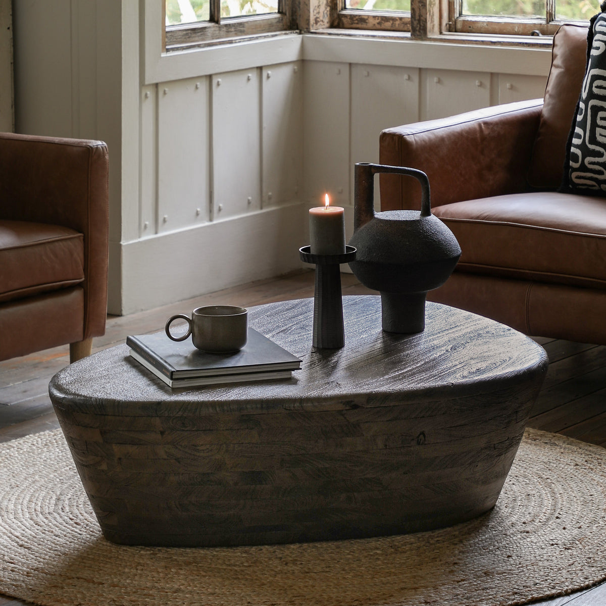 Niro Dark Brown Mango Wood Coffee Table