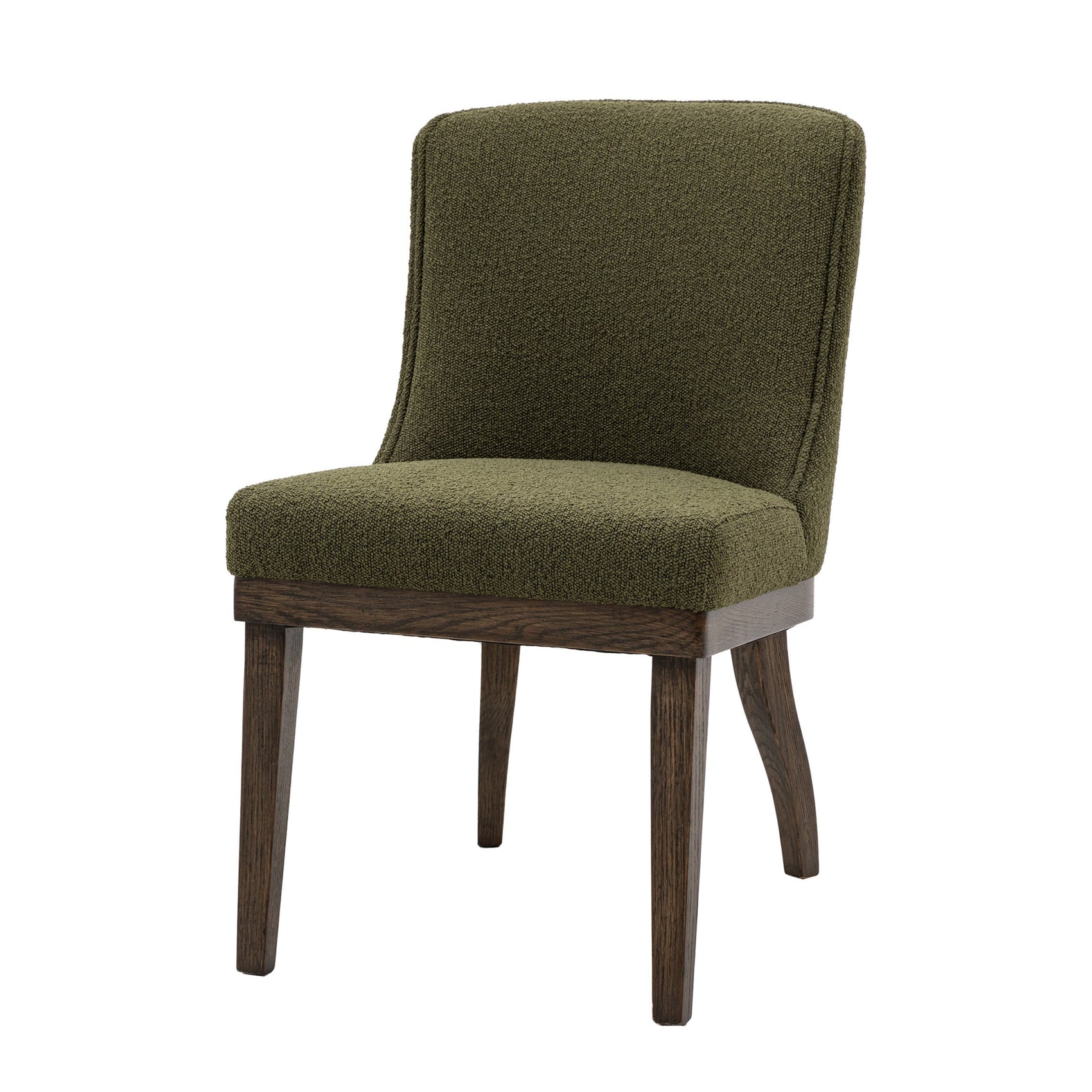 Set of 2 Fernando Green Bouclé Dining Chair