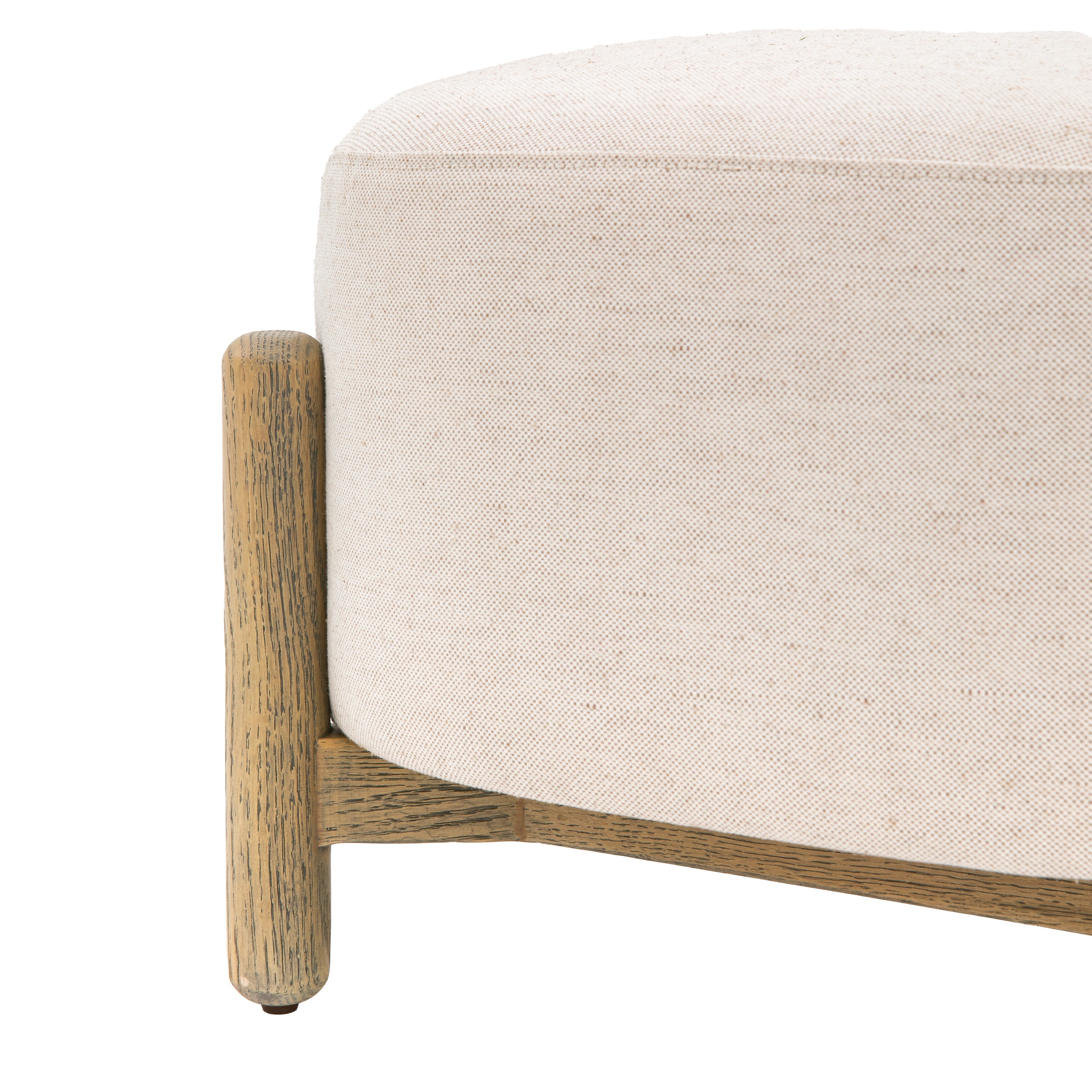 Hobson Natural Cream Footstool