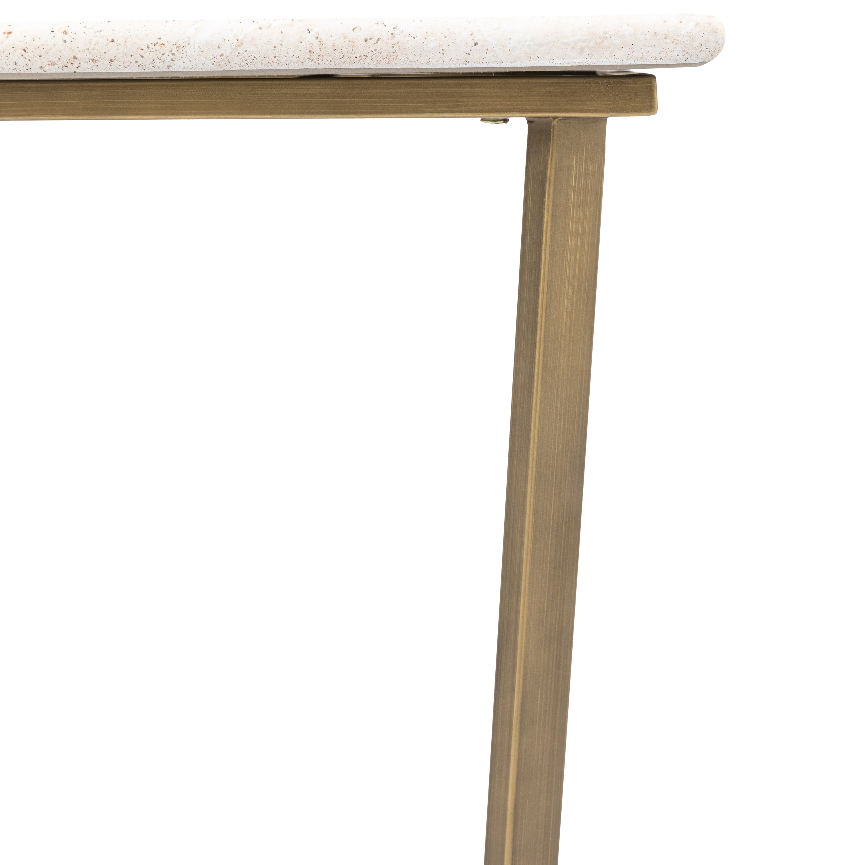 Annecy Bronze & White Concrete Console Table