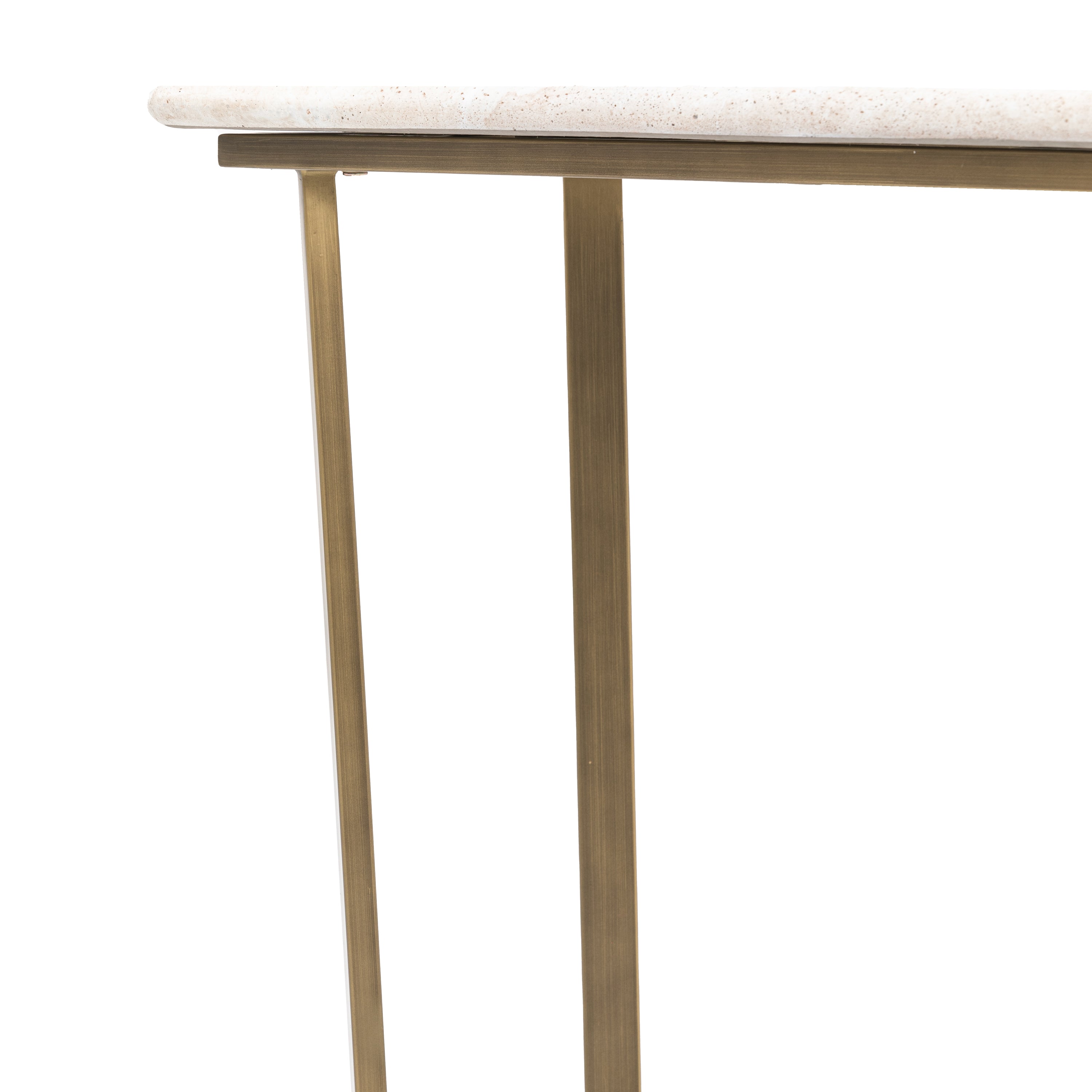 Annecy Bronze & White Concrete Console Table