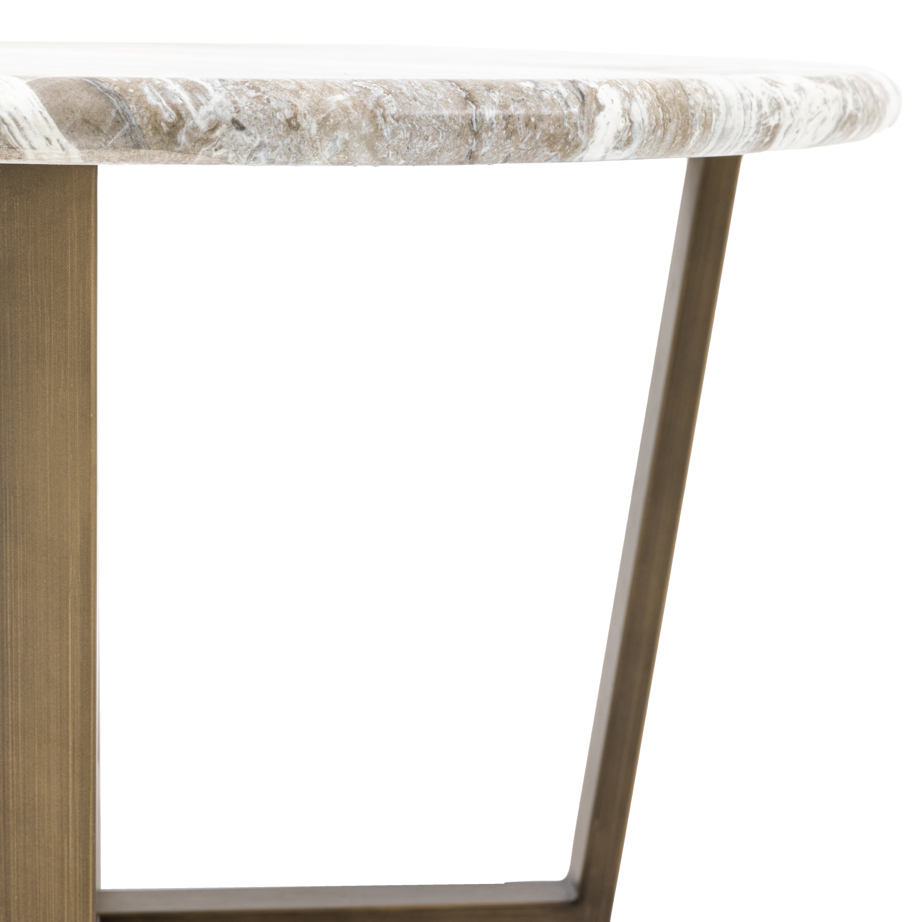 Bilbao Gold & White/Green Marble Effect Coffee Table