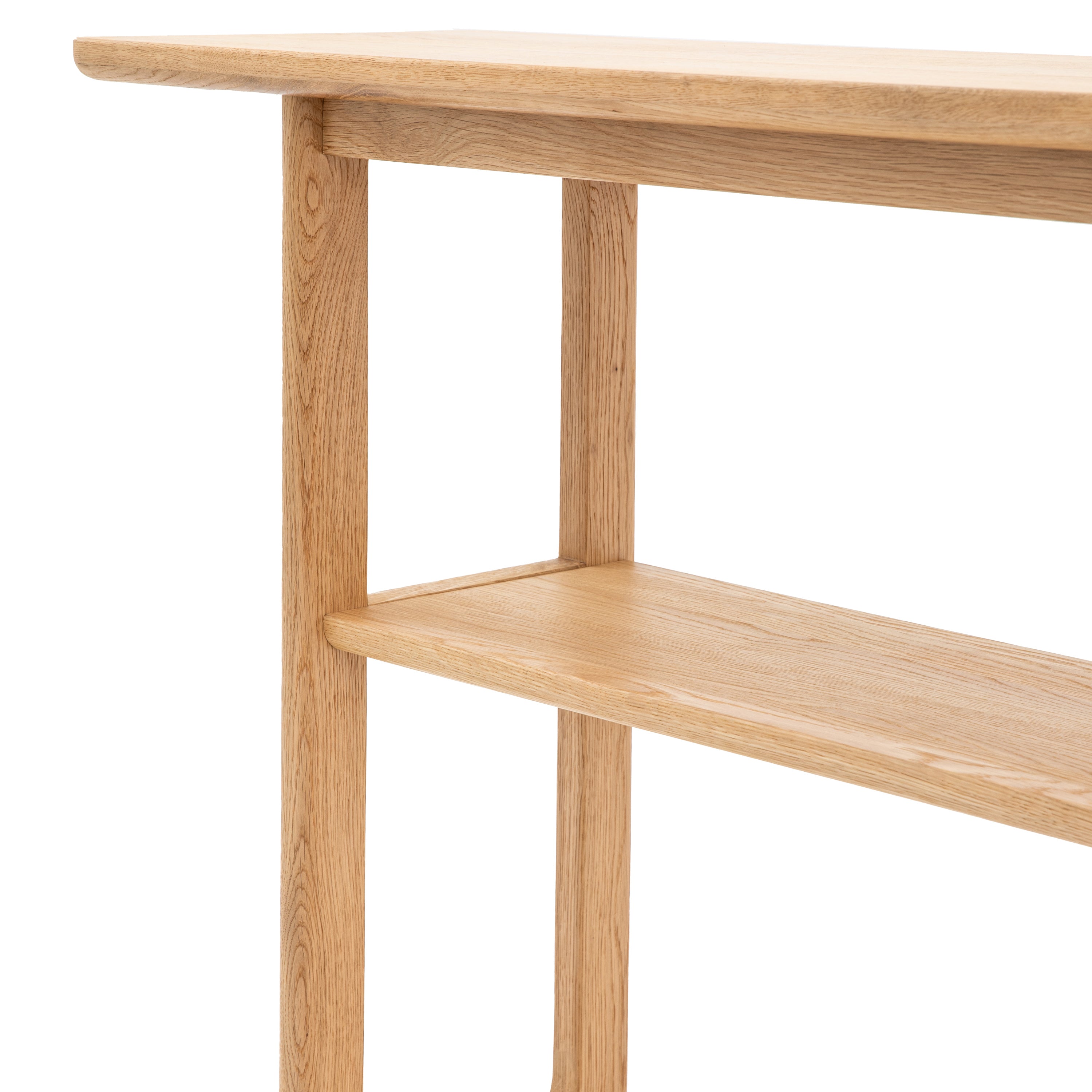Novu Natural Oak Wood Console Table