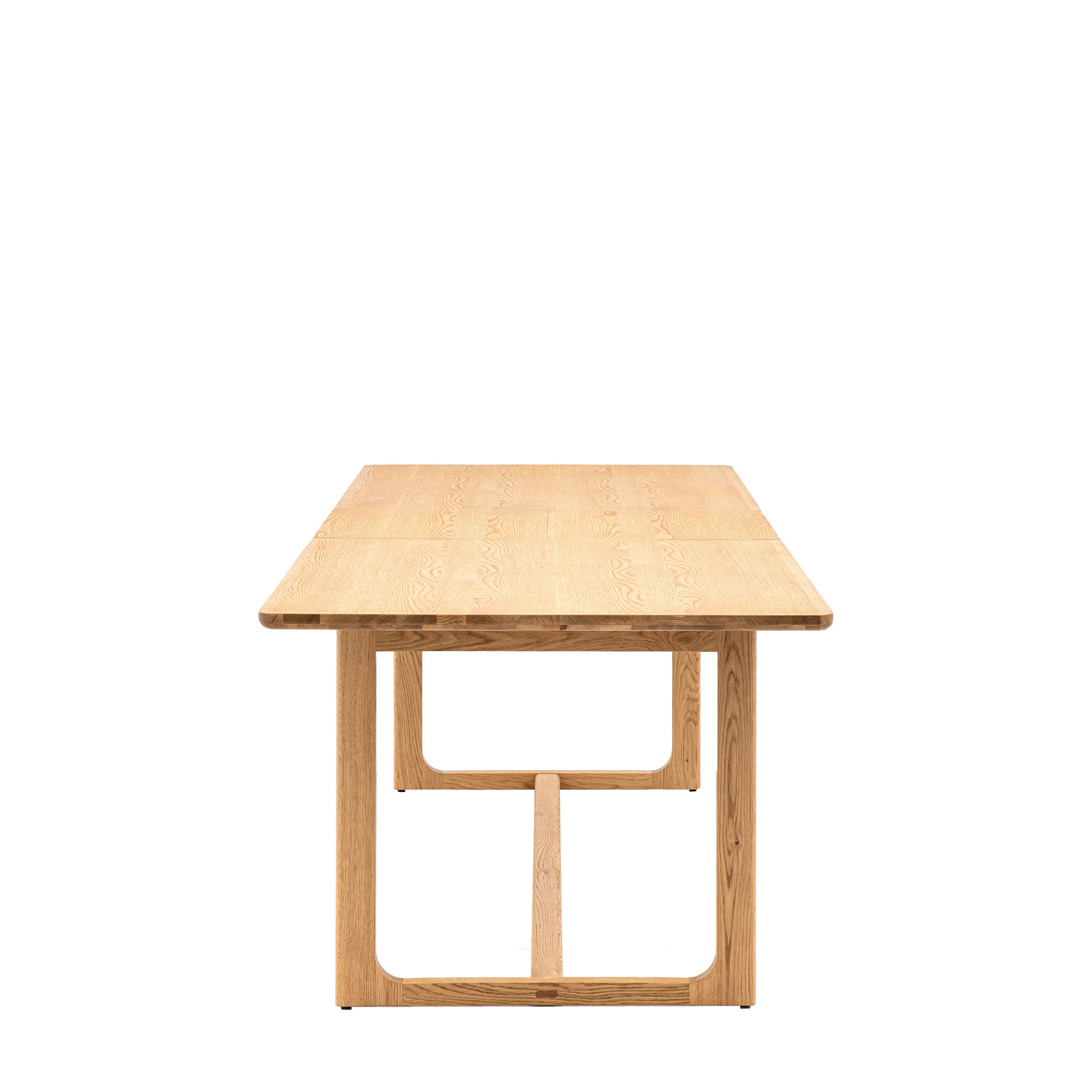 Novu Natural Oak Wood Extending Dining Table | 6-8 Seater