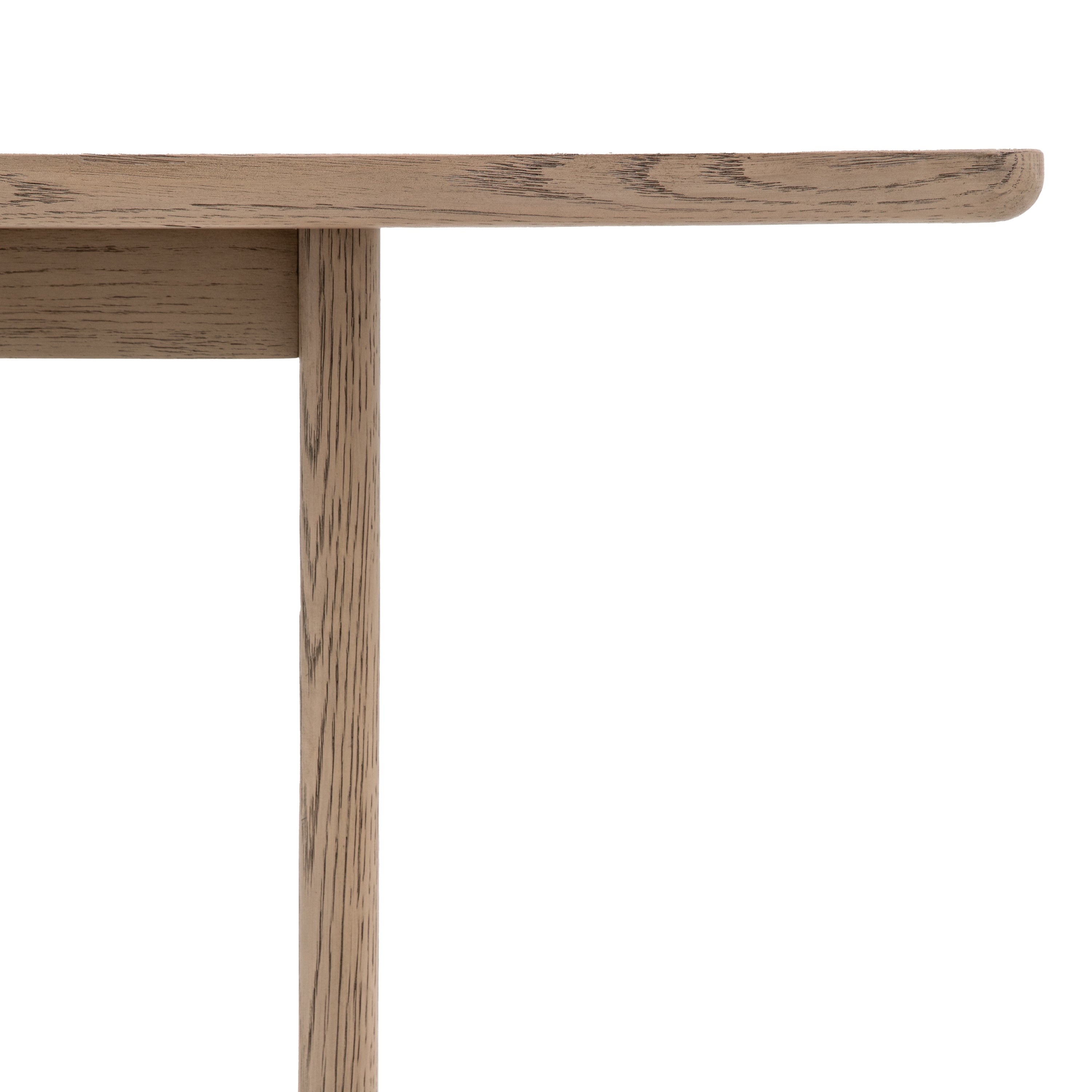 Novu Smoked Oak Wood Dining Table | 6 Seater