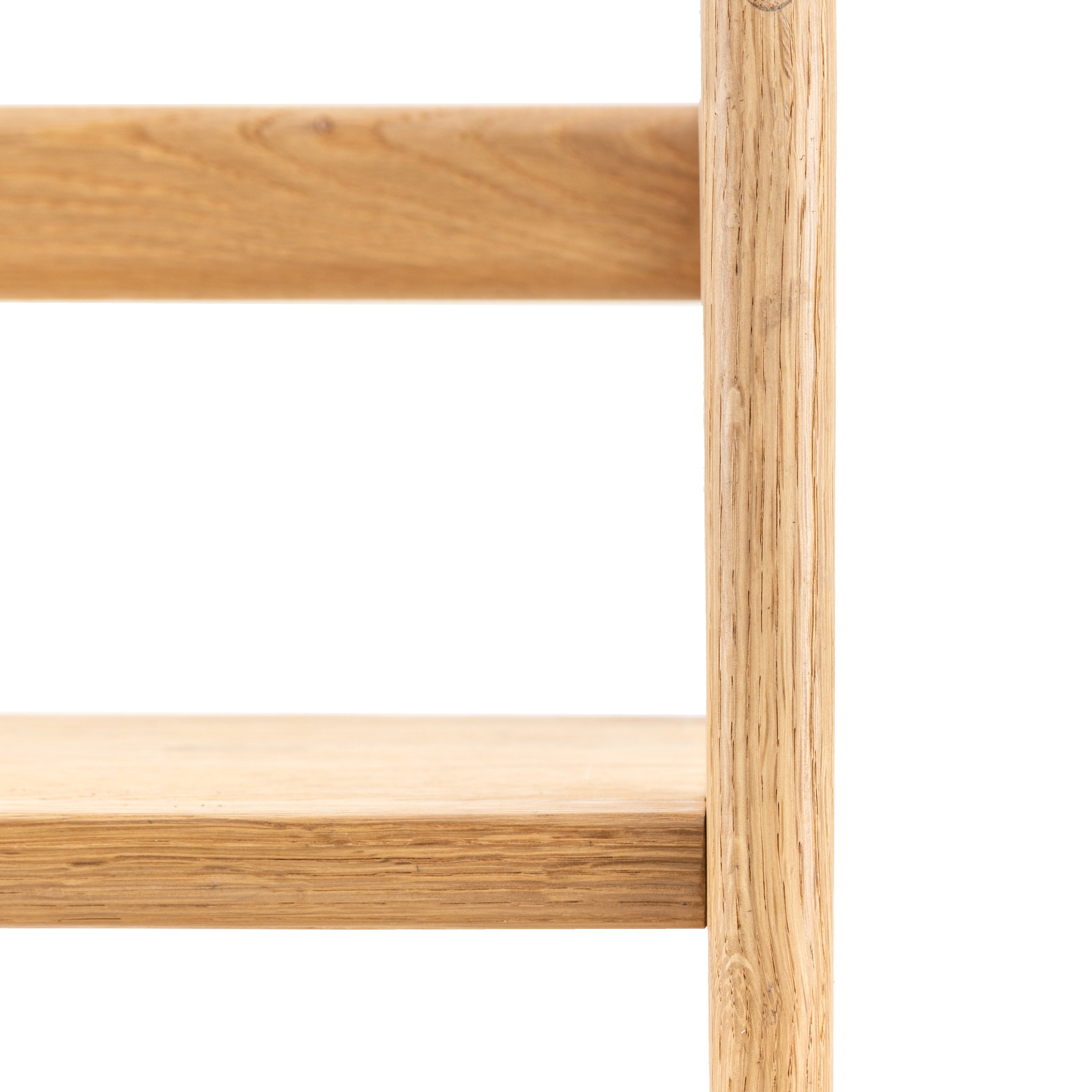 Novu Natural Oak Wood Open Display Unit Tall
