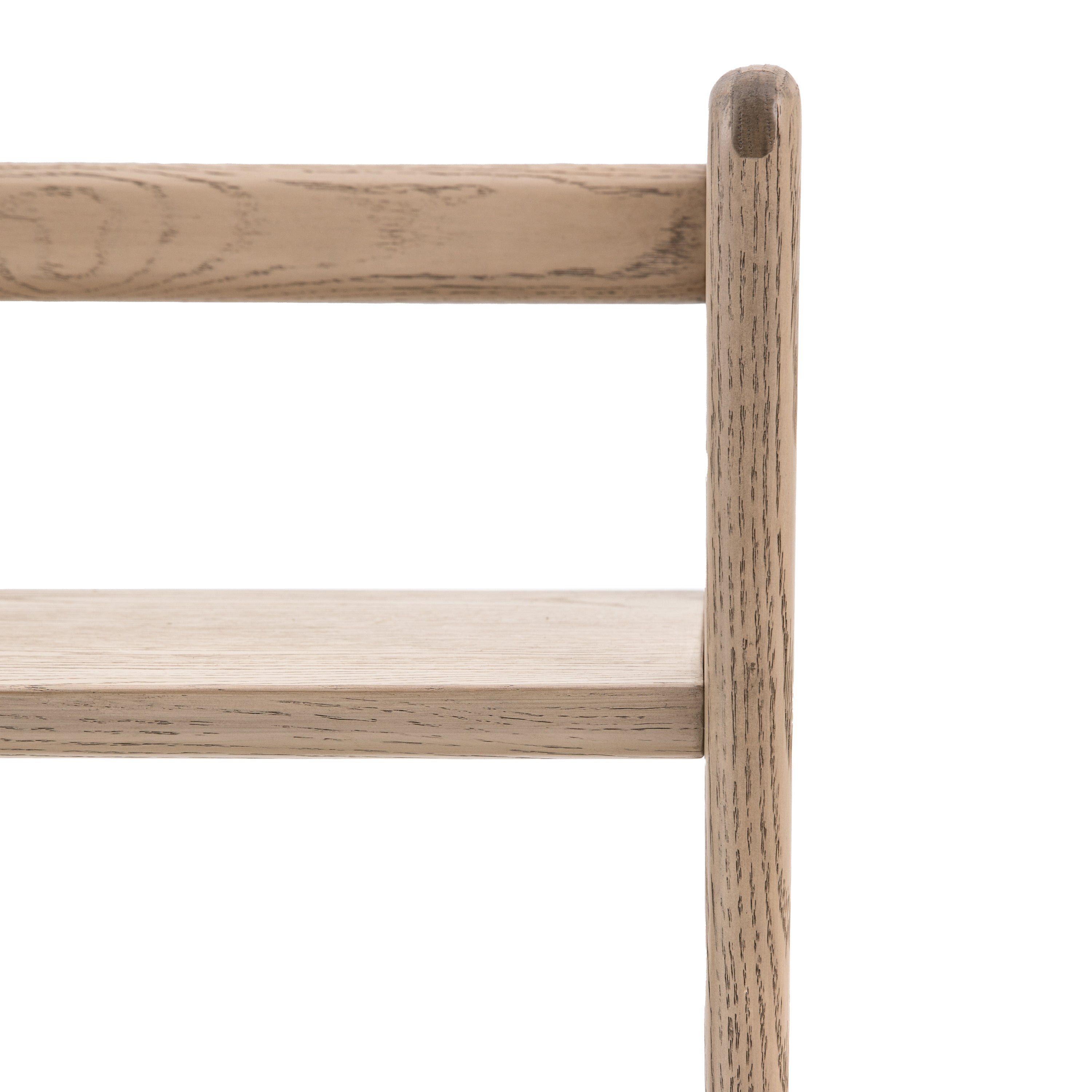 Novu Smoked Oak Wood Open Display Wide