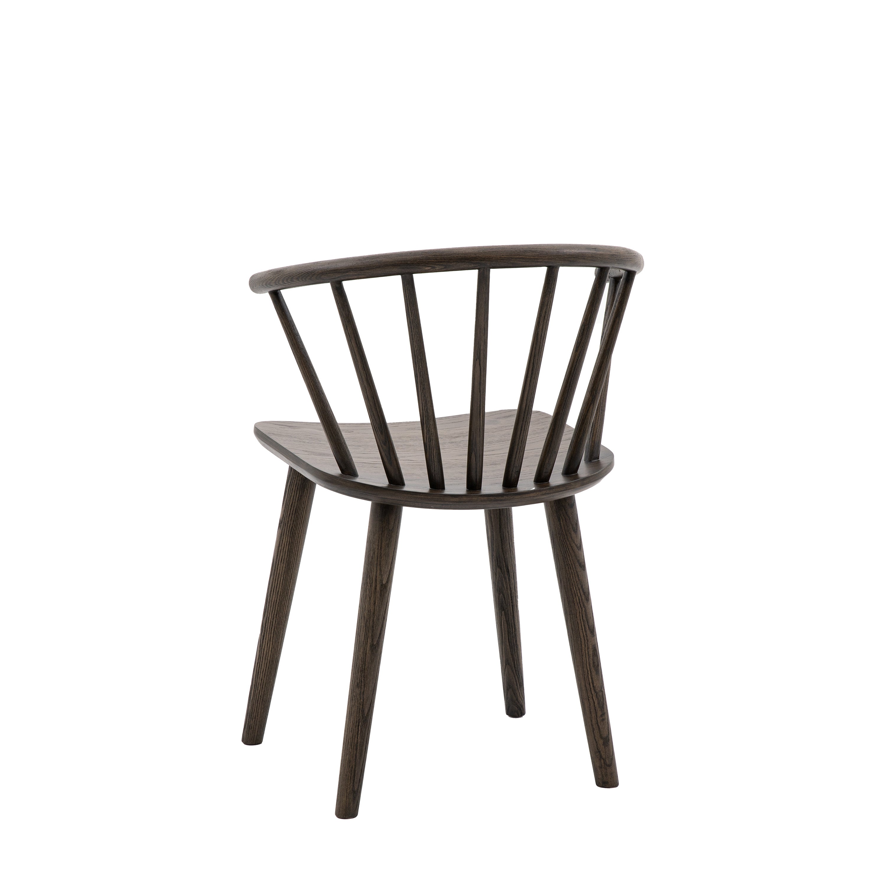 Set of 2 Novu Mocha Brown Oak Wood Dining Chair