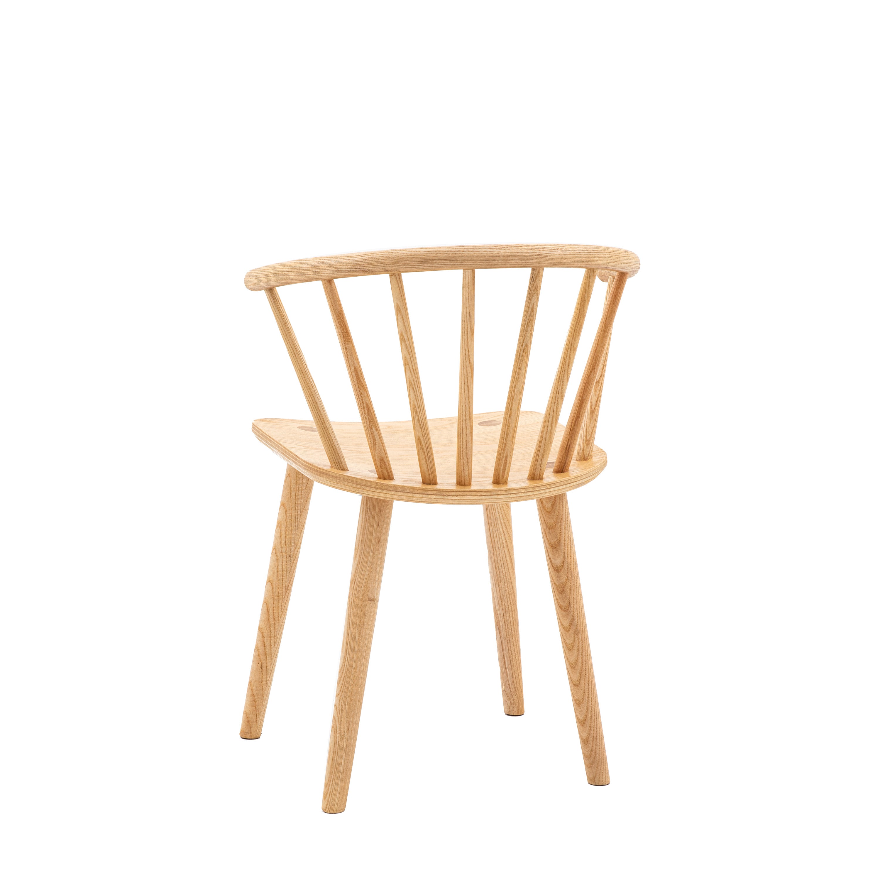 Set of 2 Novu Natural Oak Wood Dining Chair