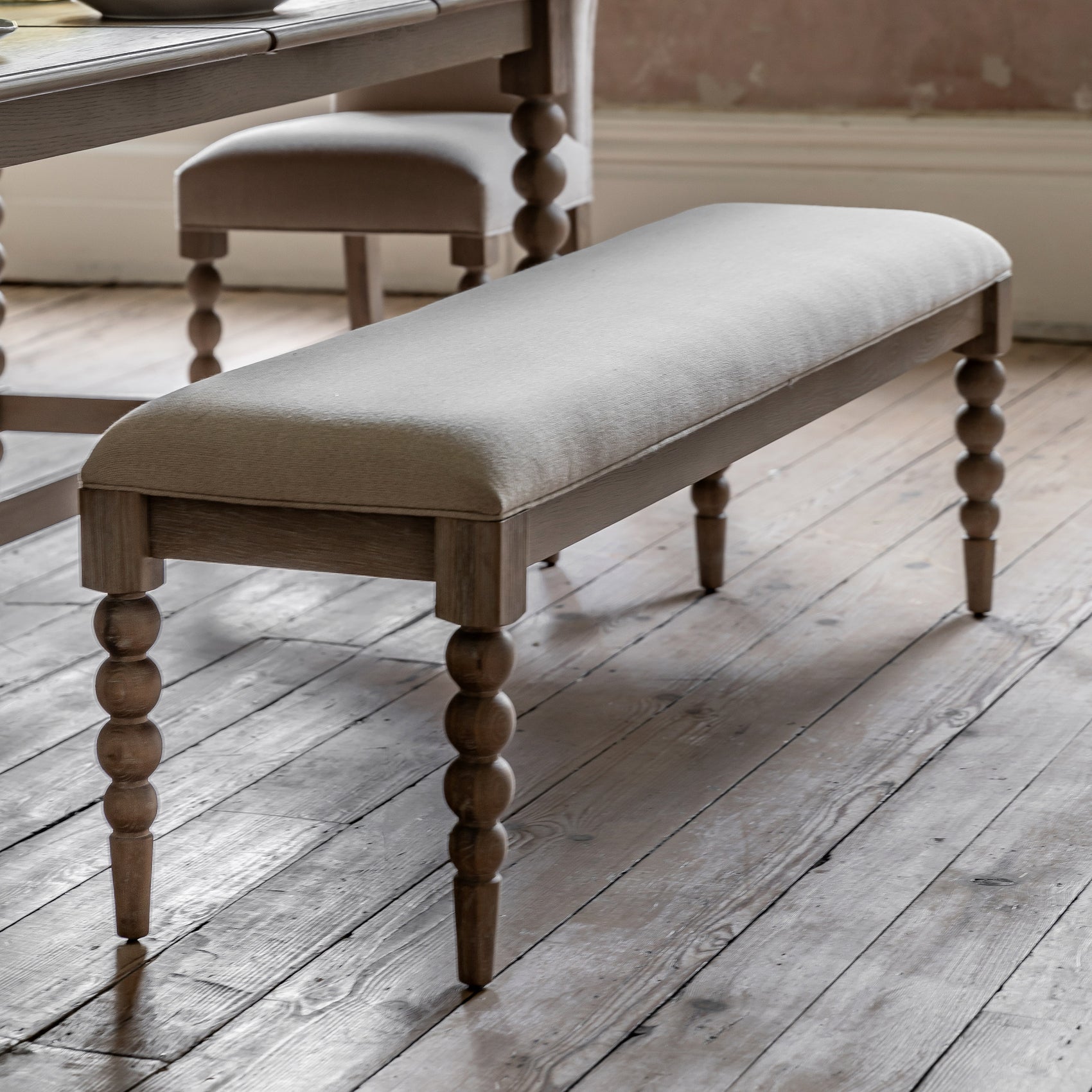 Birchfield Artisan Oak Wood Dining Bench