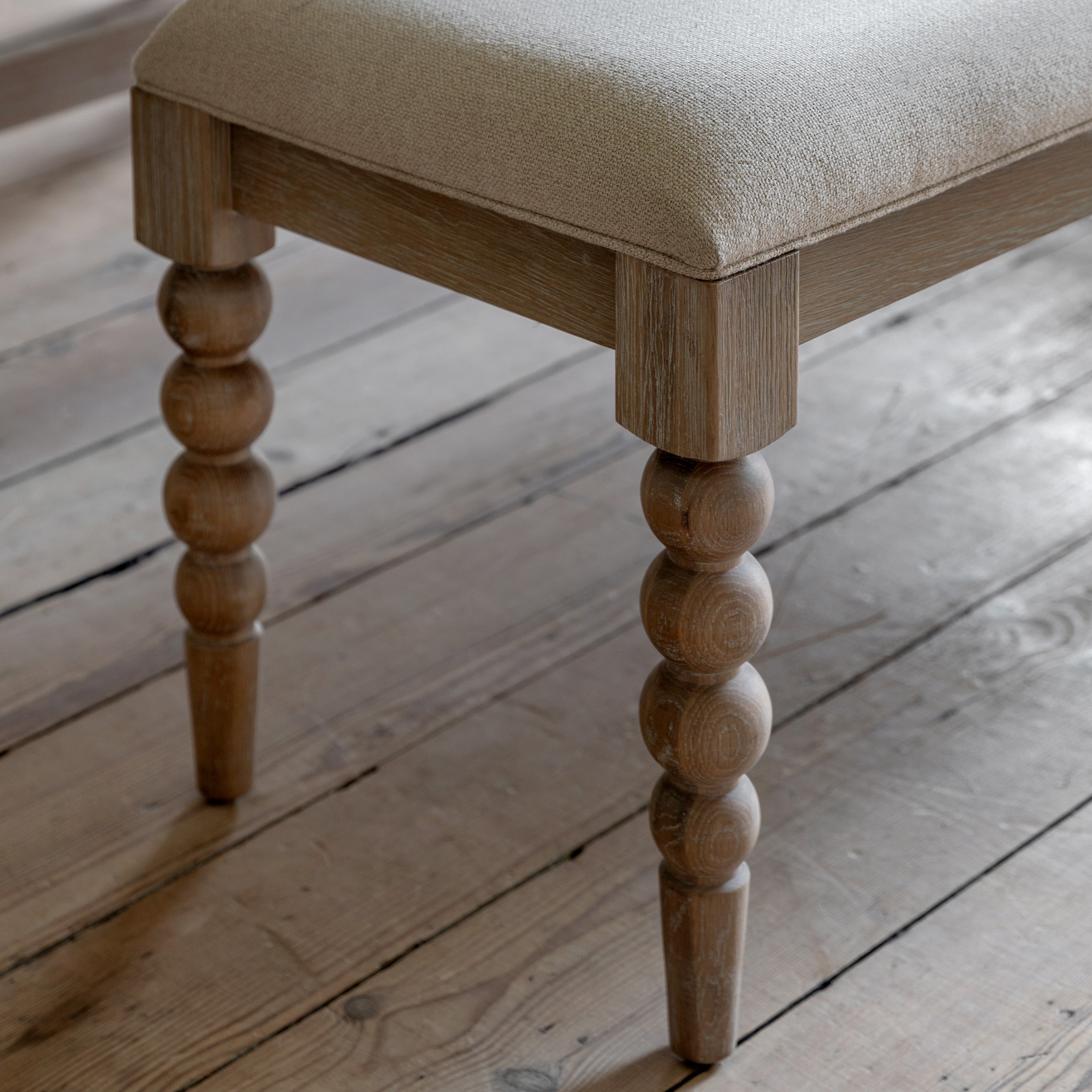 Birchfield Artisan Oak Wood Dining Bench