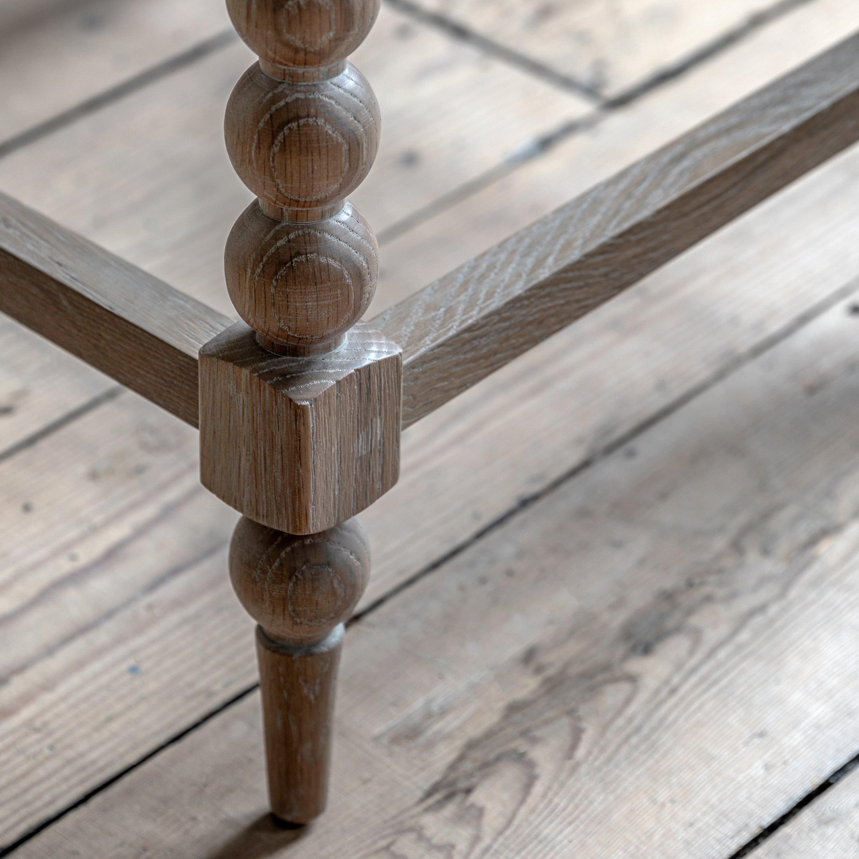 Birchfield Artisan Oak Wood Square Side Table