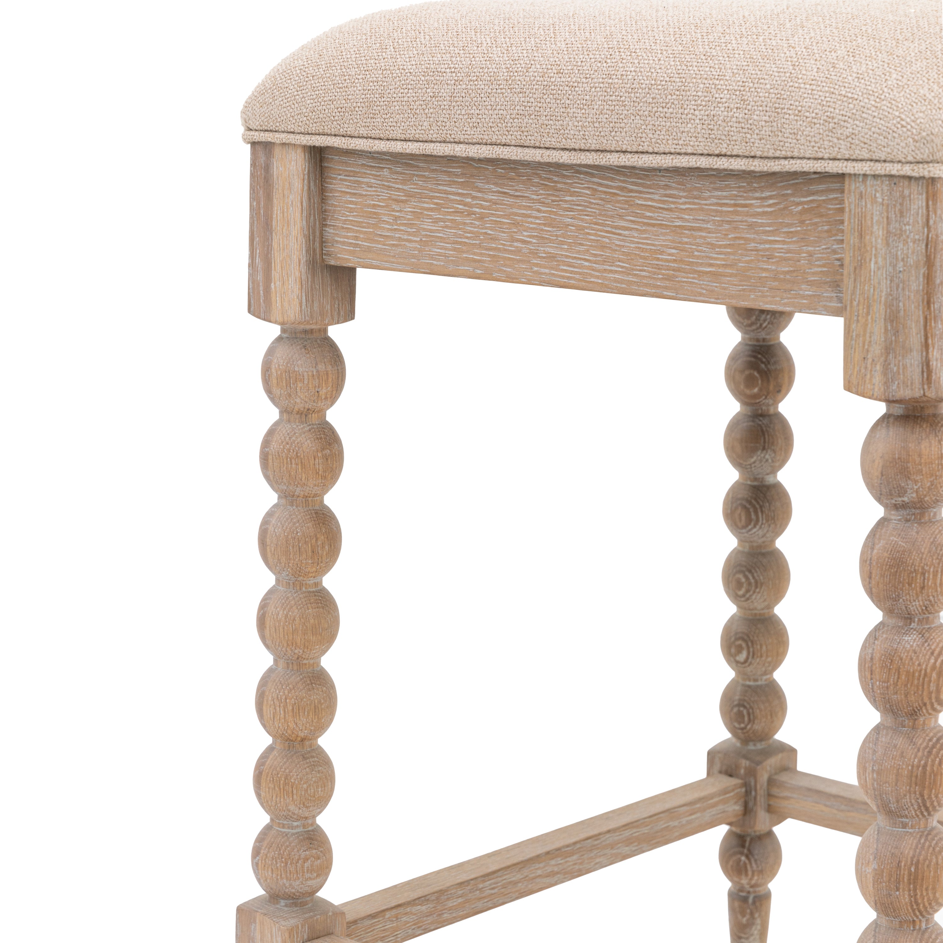 Birchfield Artisan Oak Wood Bar Stool