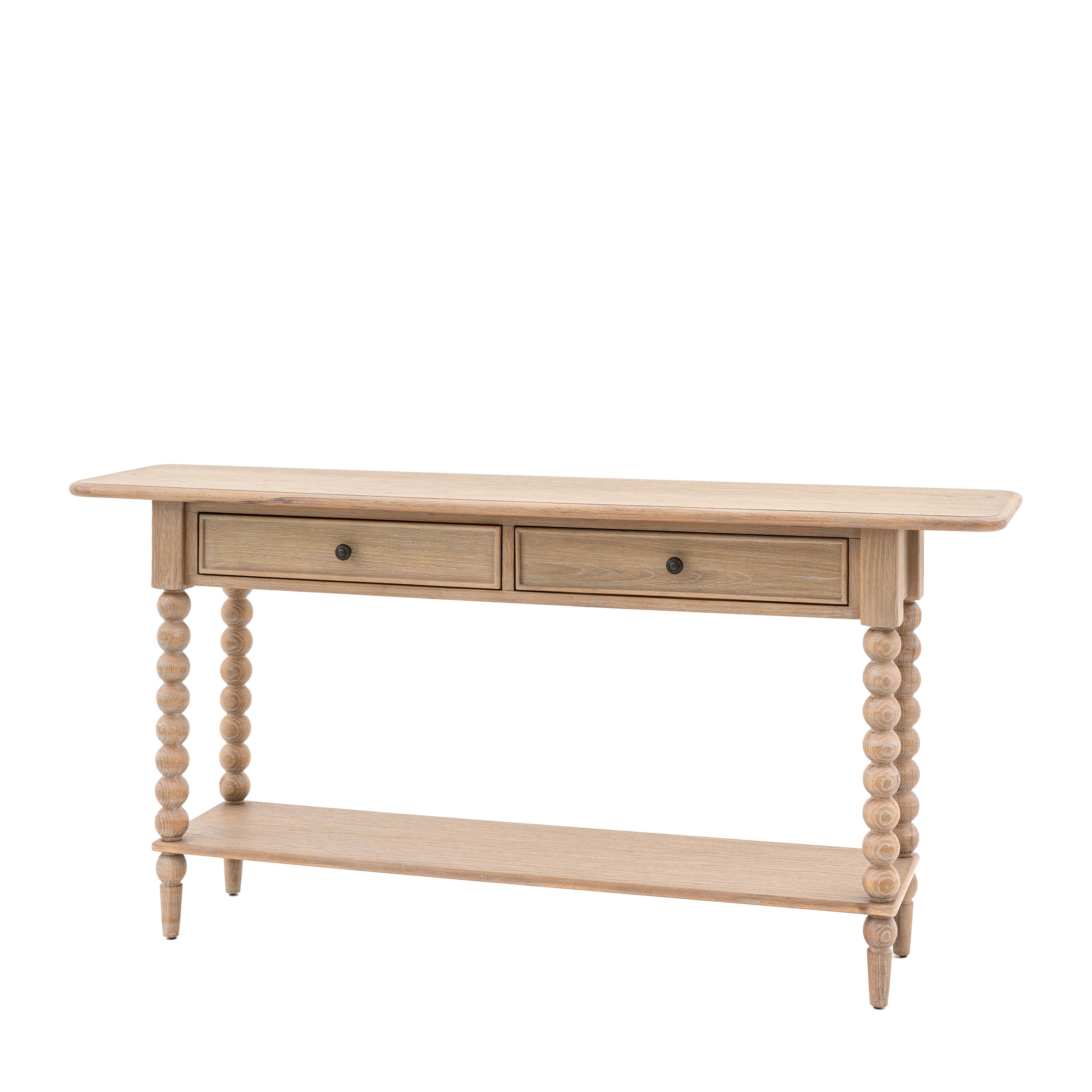 Birchfield Artisan Oak Wood Console Table