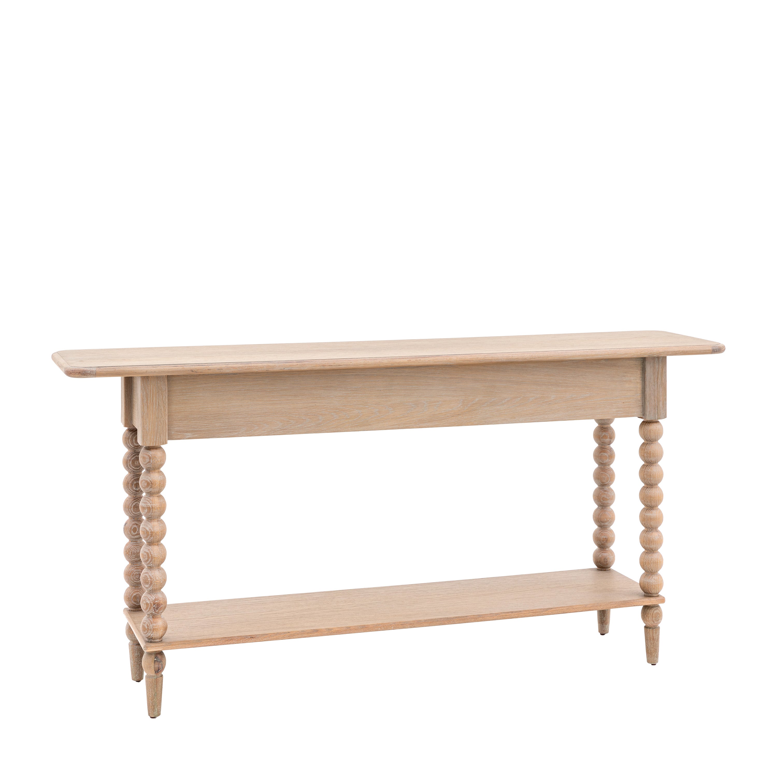 Birchfield Artisan Oak Wood Console Table
