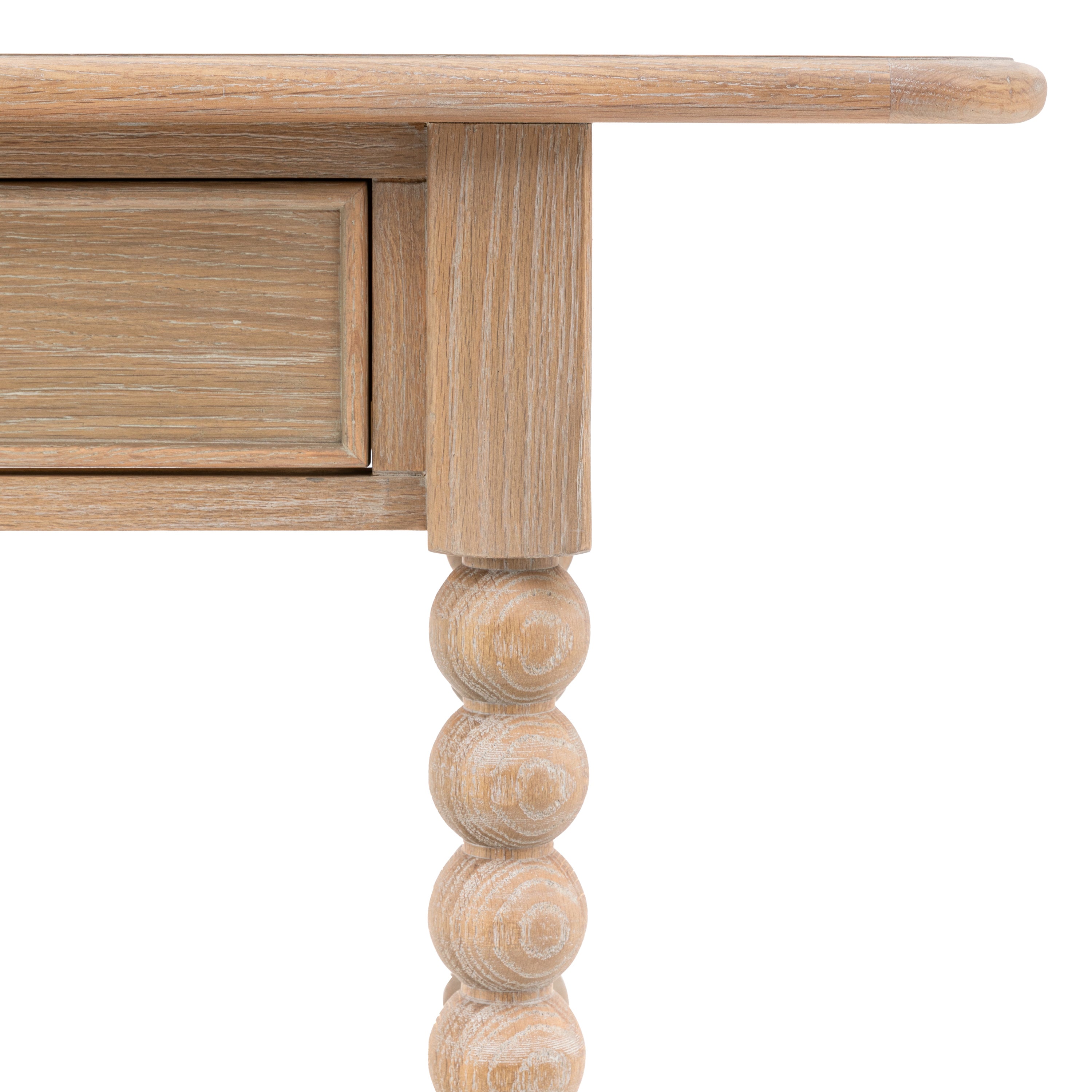 Birchfield Artisan Oak Wood Console Table