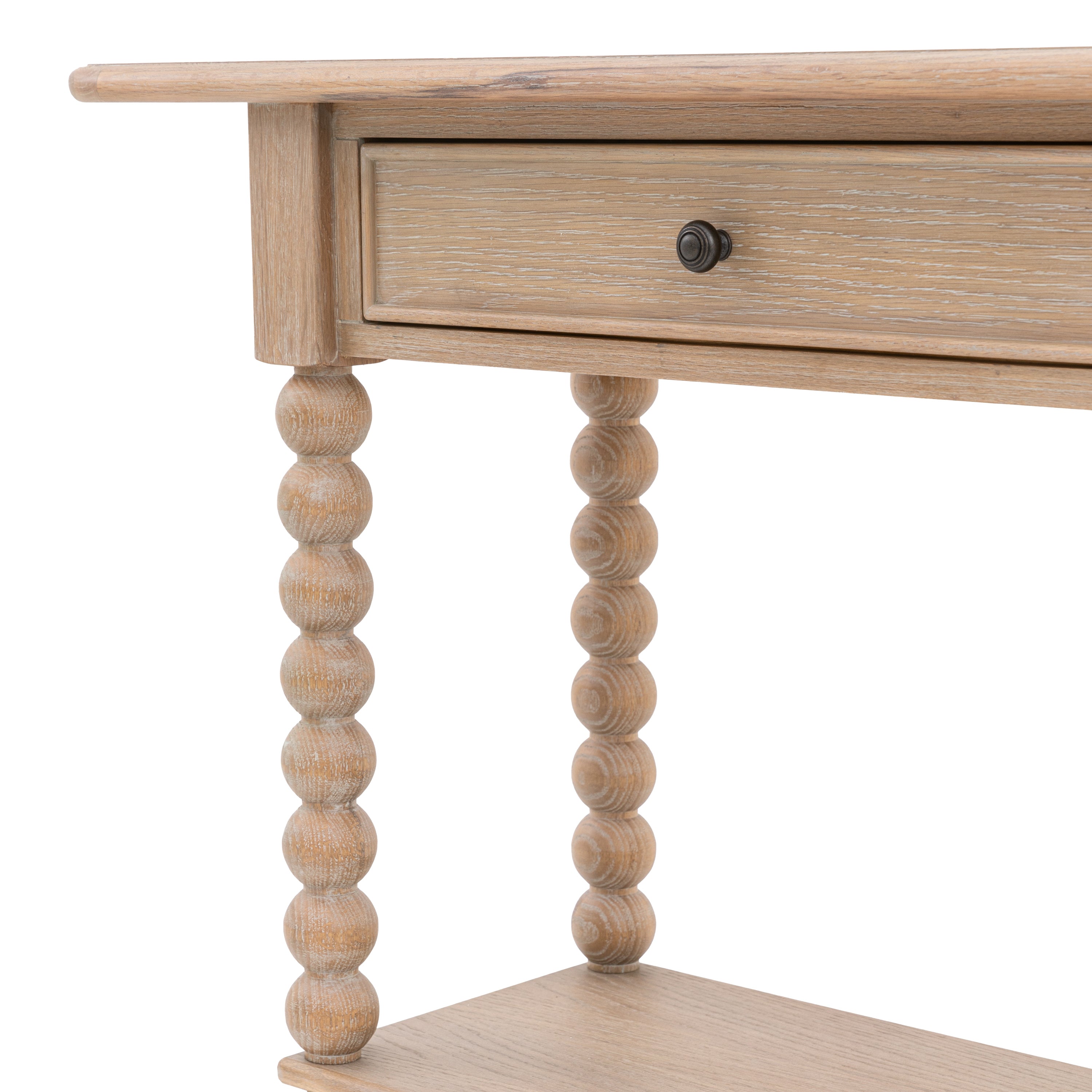 Birchfield Artisan Oak Wood Console Table